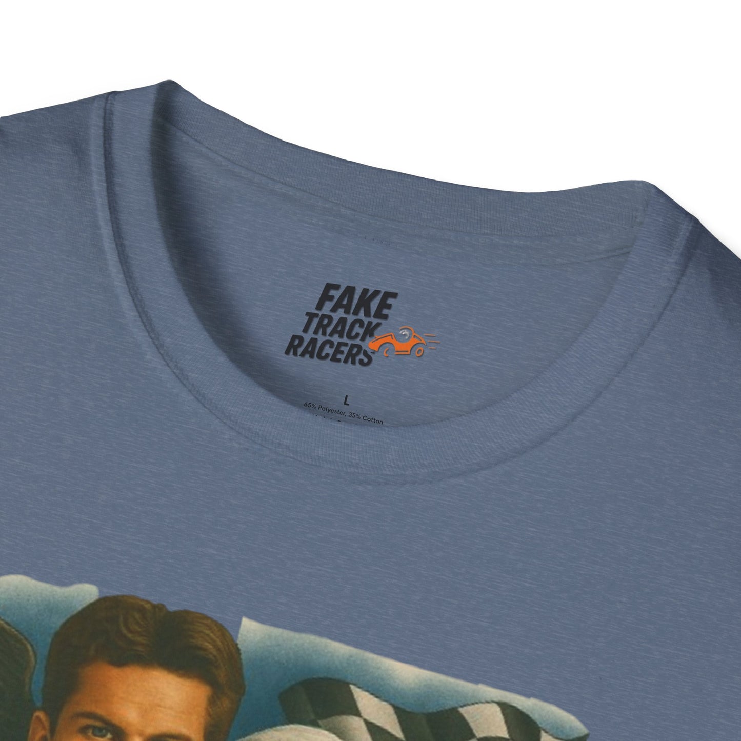 Vintage Style 90s Racing Tee Shirt BEAU DIESEL BC Fake Track Racers