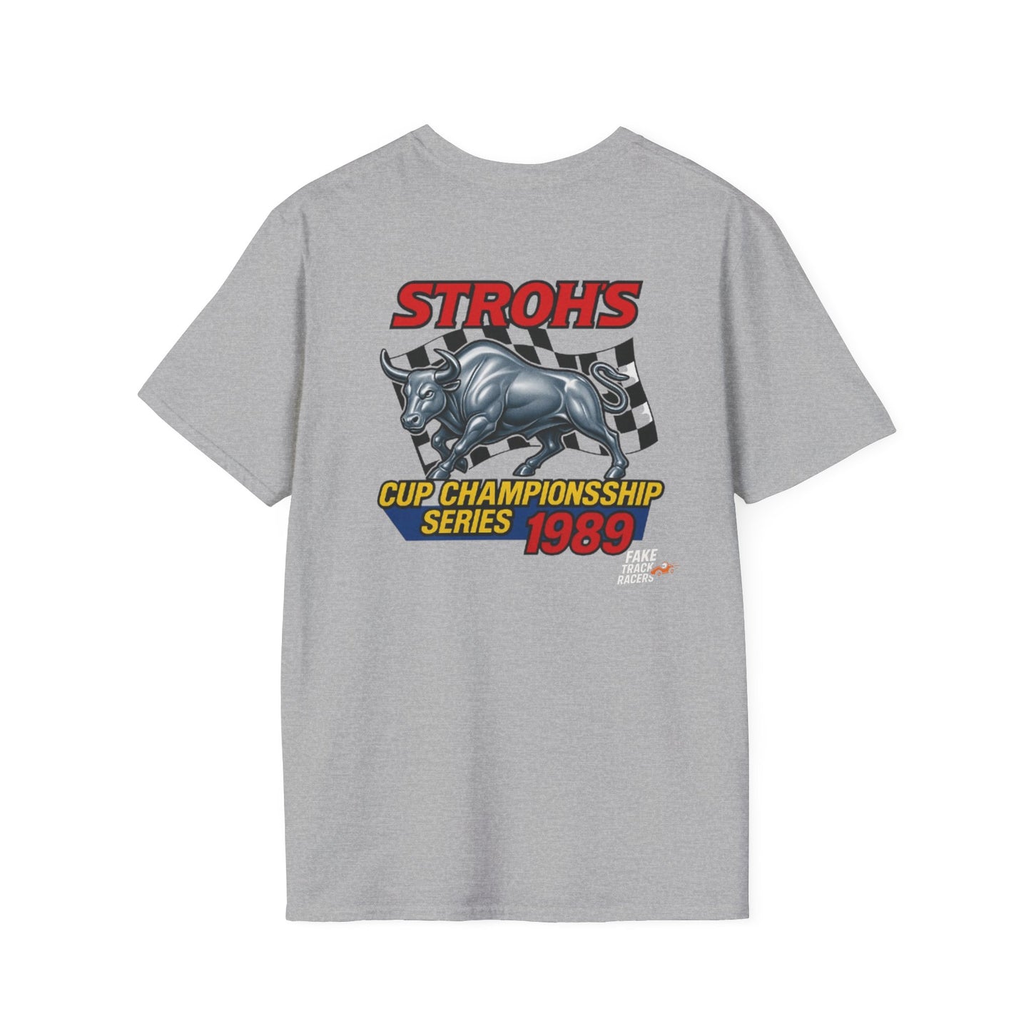 Vintage Style 90s Racing Tee Shirt SHOWDOWN AT SUNDOWN Fake Track Racers