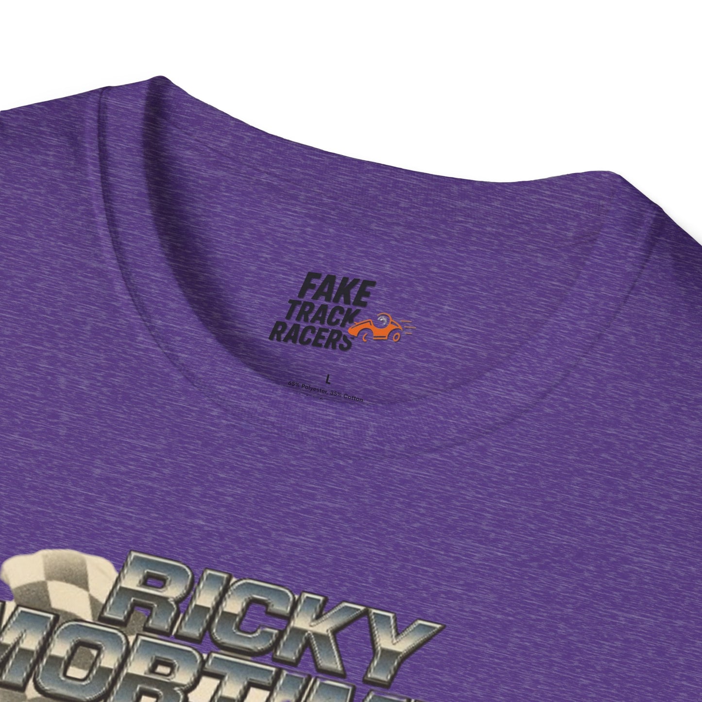 Vintage Style 90s Racing Tee Shirt RICKY MORTIMER PHOON Fake Track Racers