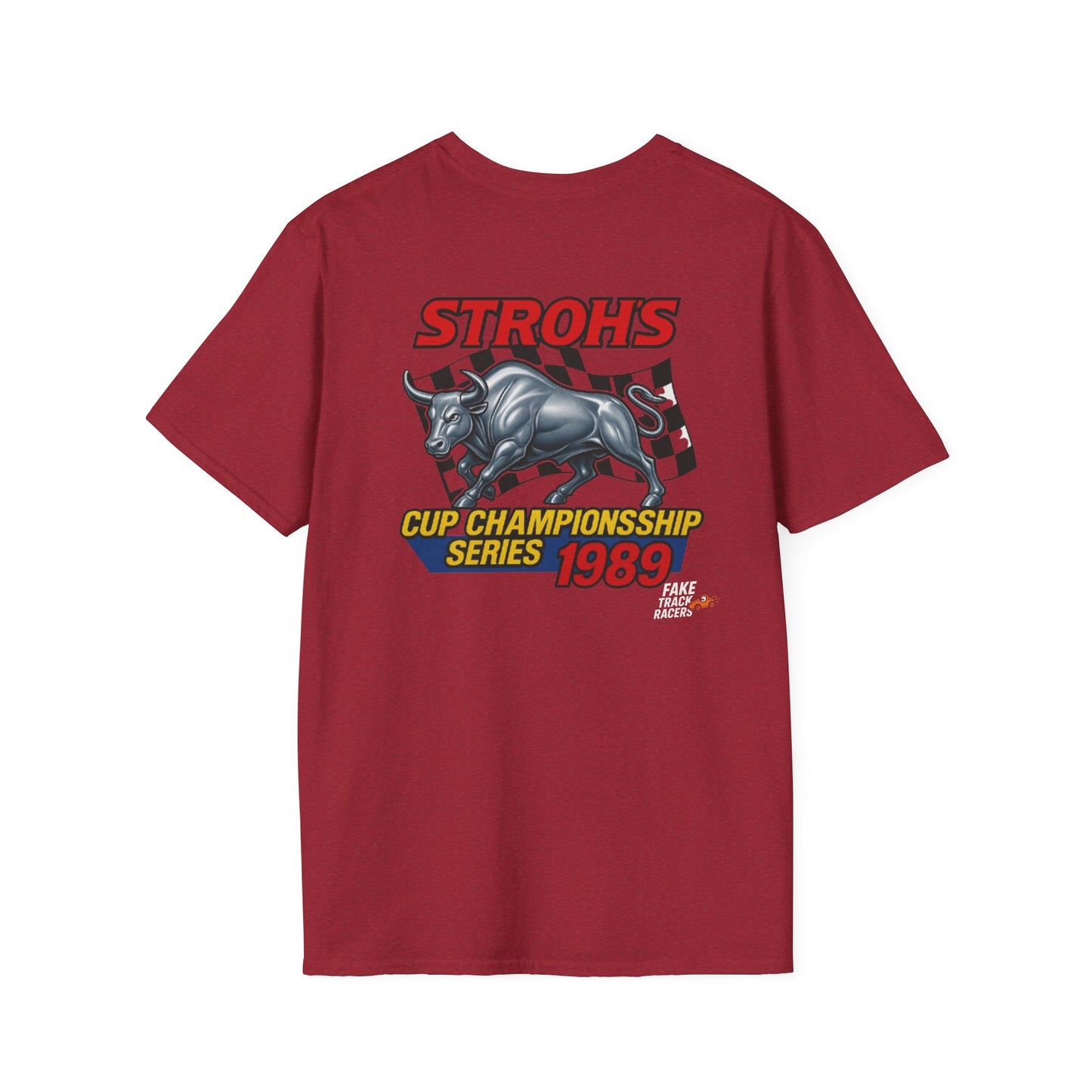 Vintage Style 90s Racing Tee Shirt SHOWDOWN AT SUNDOWN Fake Track Racers