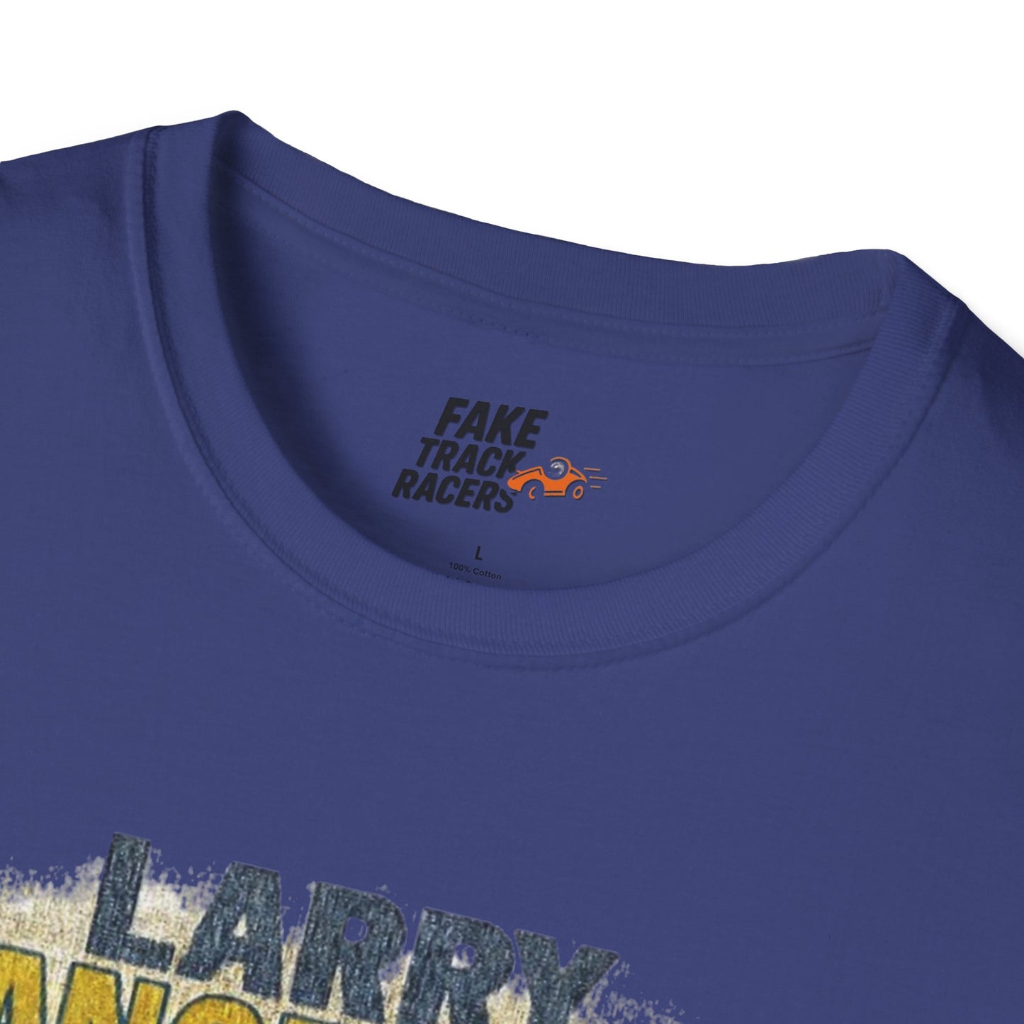Vintage Style 90s Racing Tee Shirt LARRY DANGERMAN Deliver Shirt Fake Track Racers