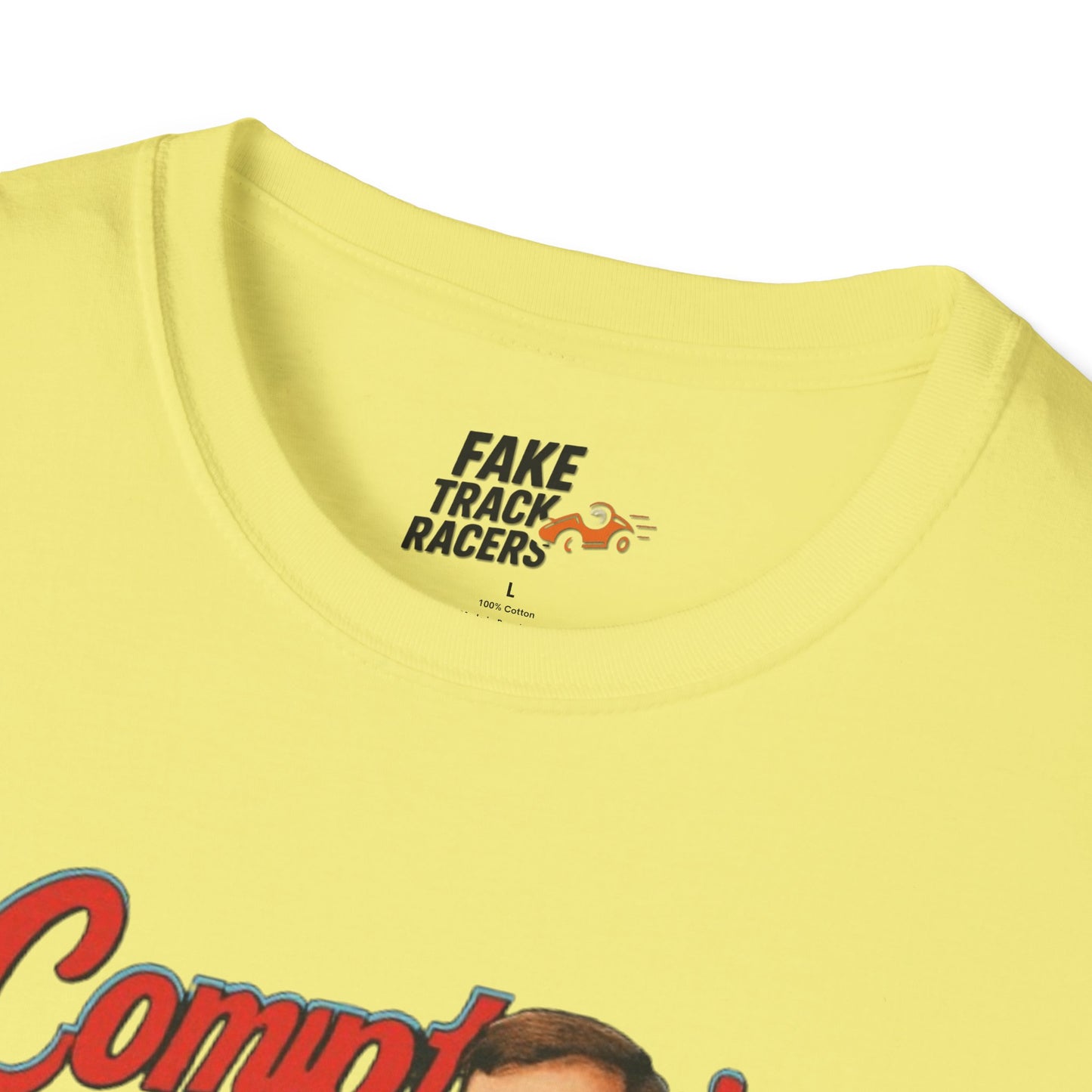 Vintage Style 90s Racing Tee Shirt GERONIMO LaFEET Comptons Fake Track Racers