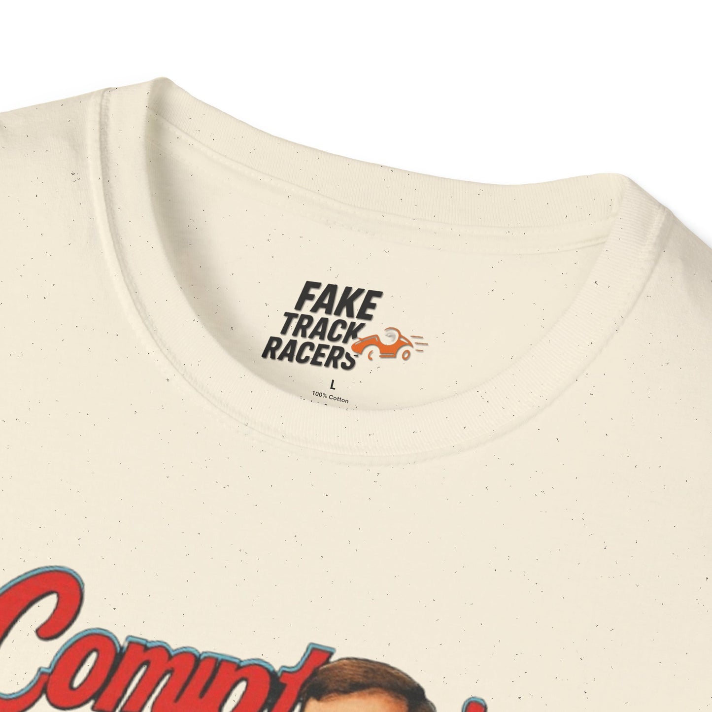 Vintage Style 90s Racing Tee Shirt GERONIMO LaFEET Comptons Fake Track Racers