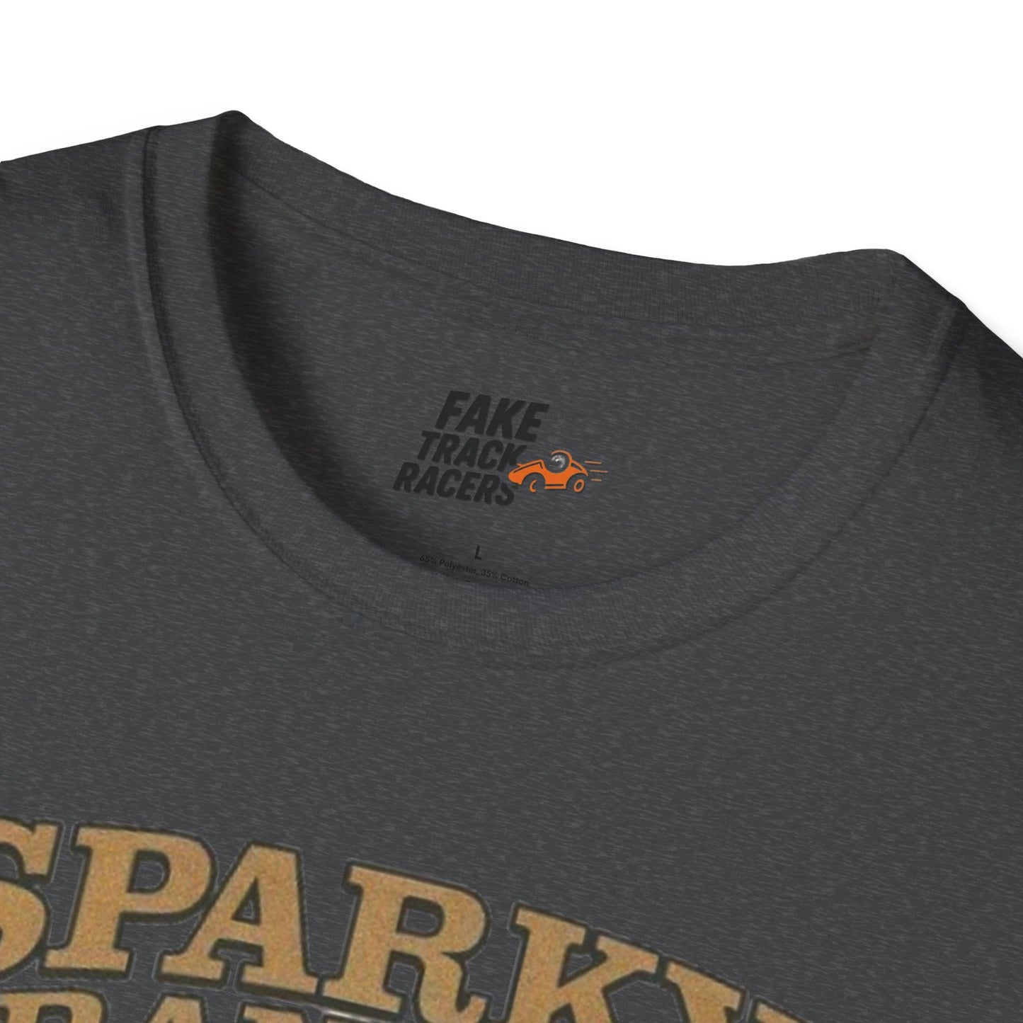 Vintage Style 90s Racing Tee Shirt SPARKY FRANKLIN OCTAVOLINE Fake Track Racers
