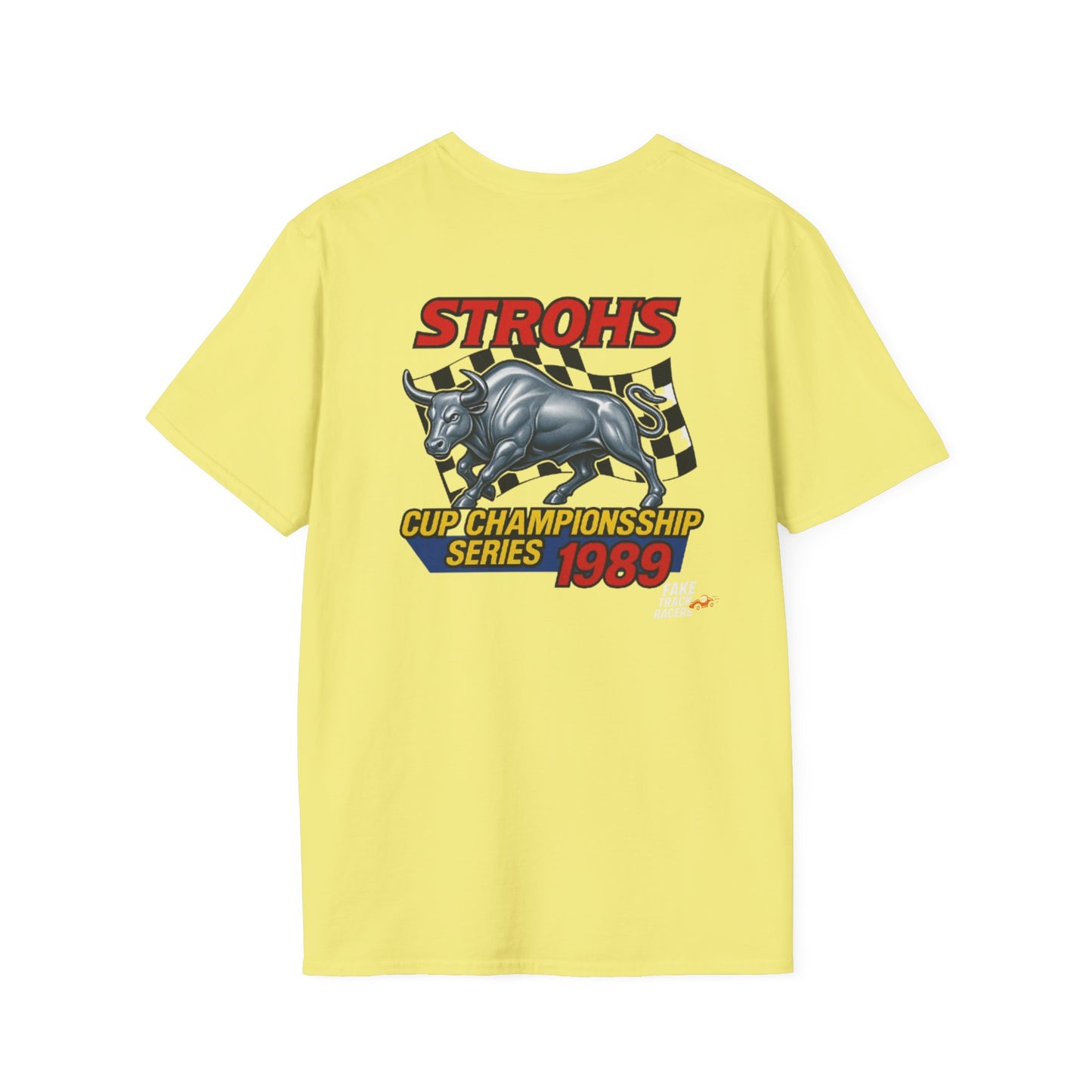 Vintage Style 90s Racing Tee Shirt SHOWDOWN AT SUNDOWN Fake Track Racers