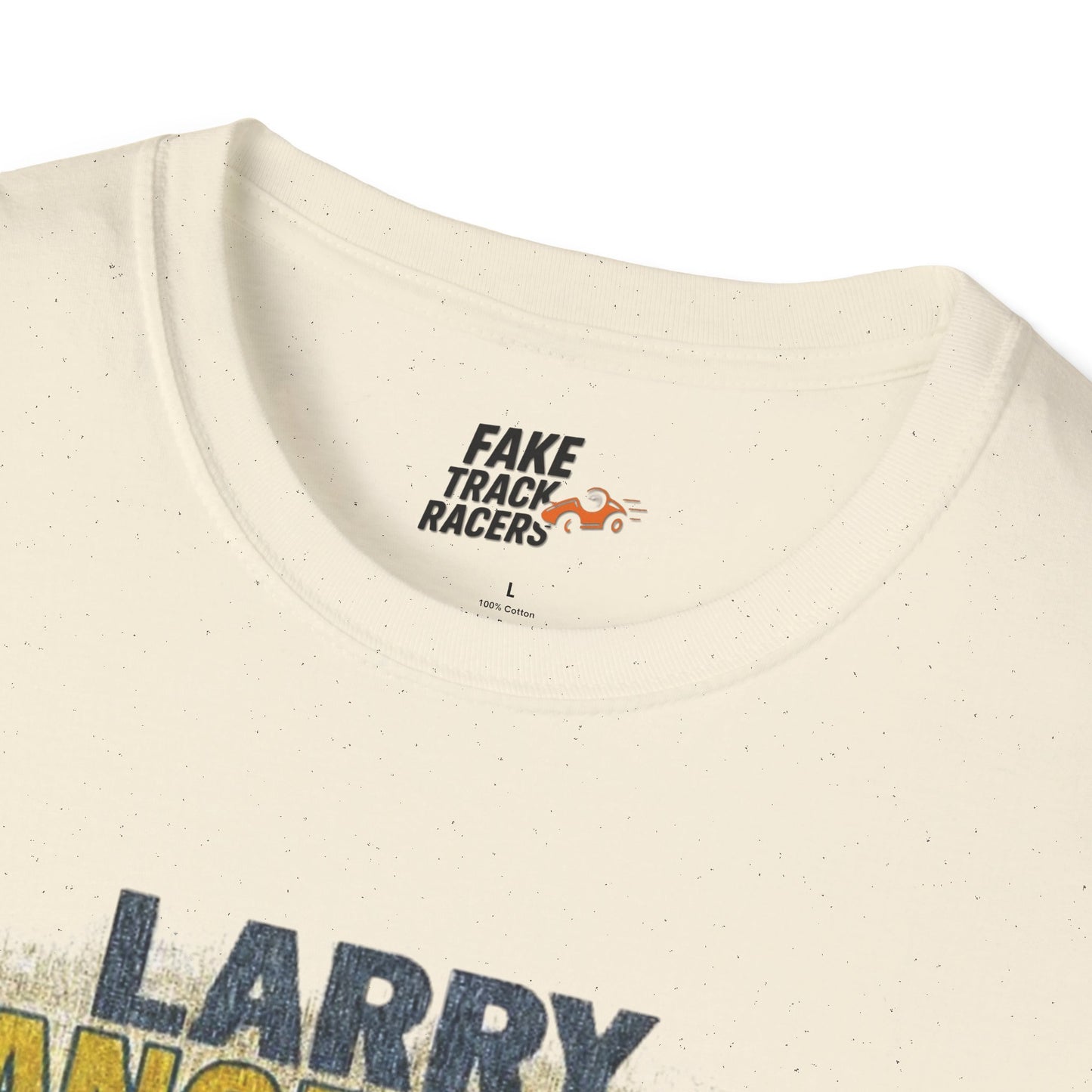 Vintage Style 90s Racing Tee Shirt LARRY DANGERMAN Deliver Shirt Fake Track Racers