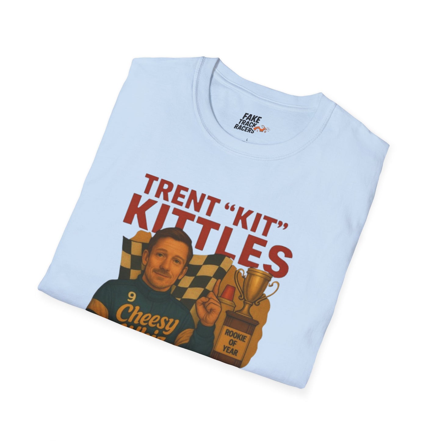 Vintage Style 90s Racing Tee Shirt TRENT KITTLES ROY Fake Track Racers
