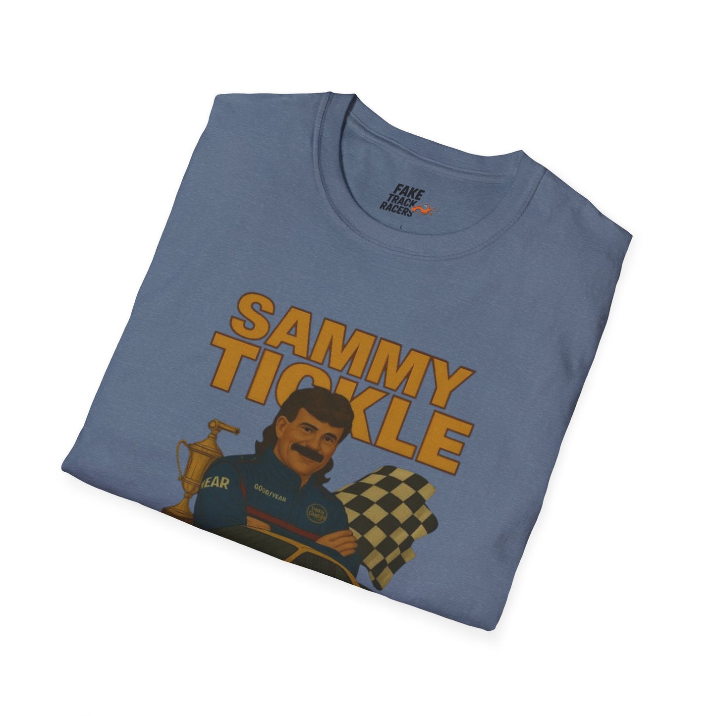 Vintage Style Racing Tee Shirt SAMMY TICKLE, 1988 Champion Shirt Fake Track Racers