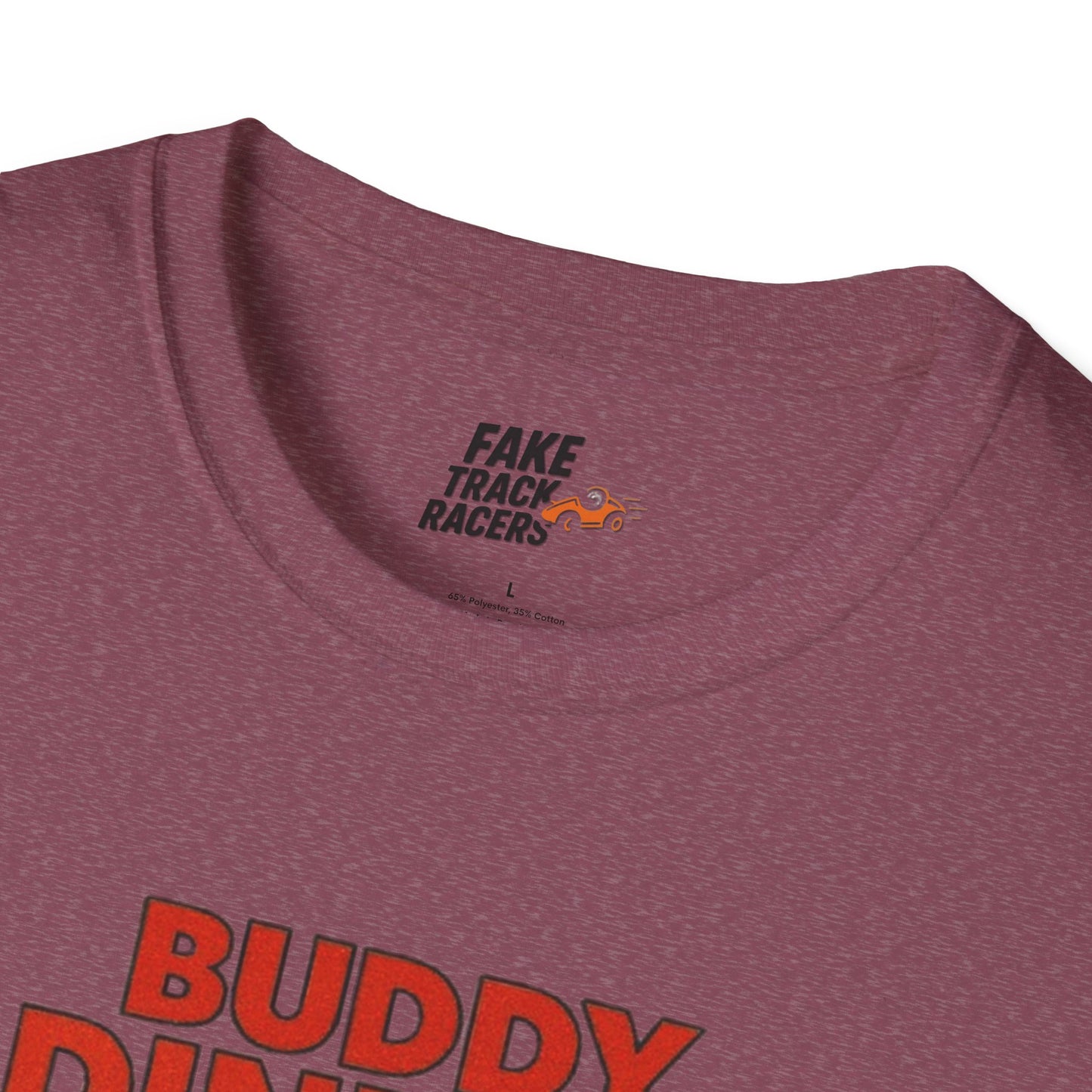 Vintage Style 90s Racing Tee Shirt BUDDY DINKKE Toys R Us Shirt Fake Track Racers