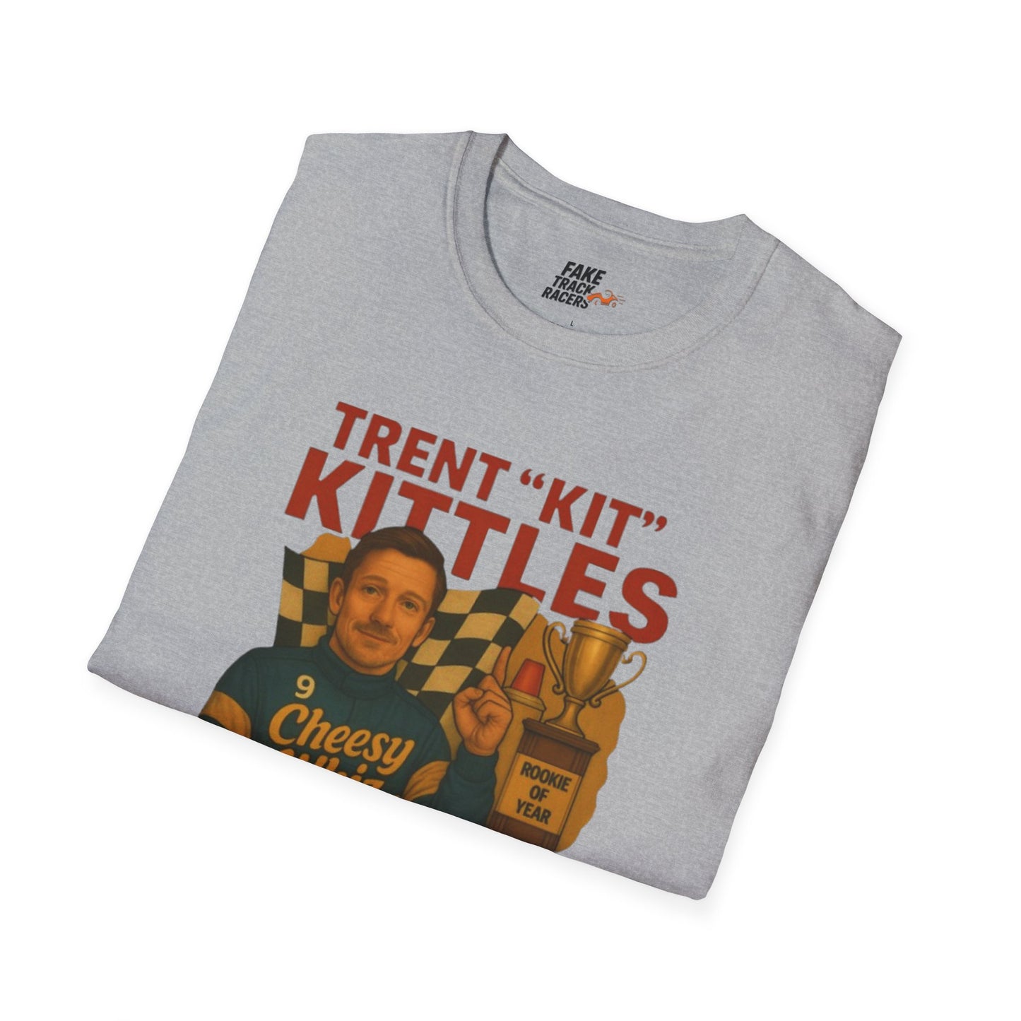 Vintage Style 90s Racing Tee Shirt TRENT KITTLES ROY Fake Track Racers