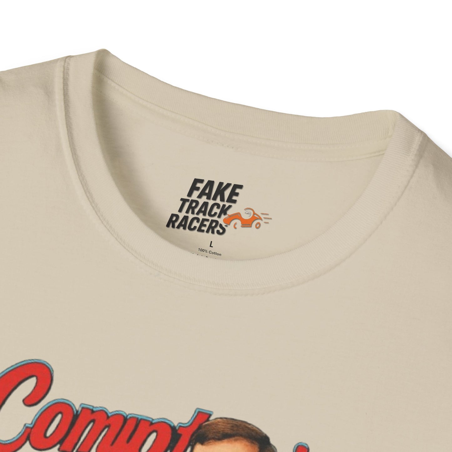 Vintage Style 90s Racing Tee Shirt GERONIMO LaFEET Comptons Fake Track Racers