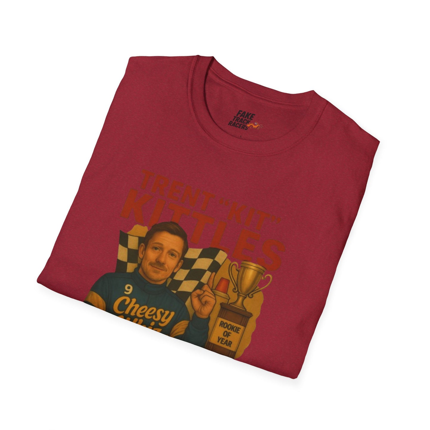 Vintage Style 90s Racing Tee Shirt TRENT KITTLES ROY Fake Track Racers