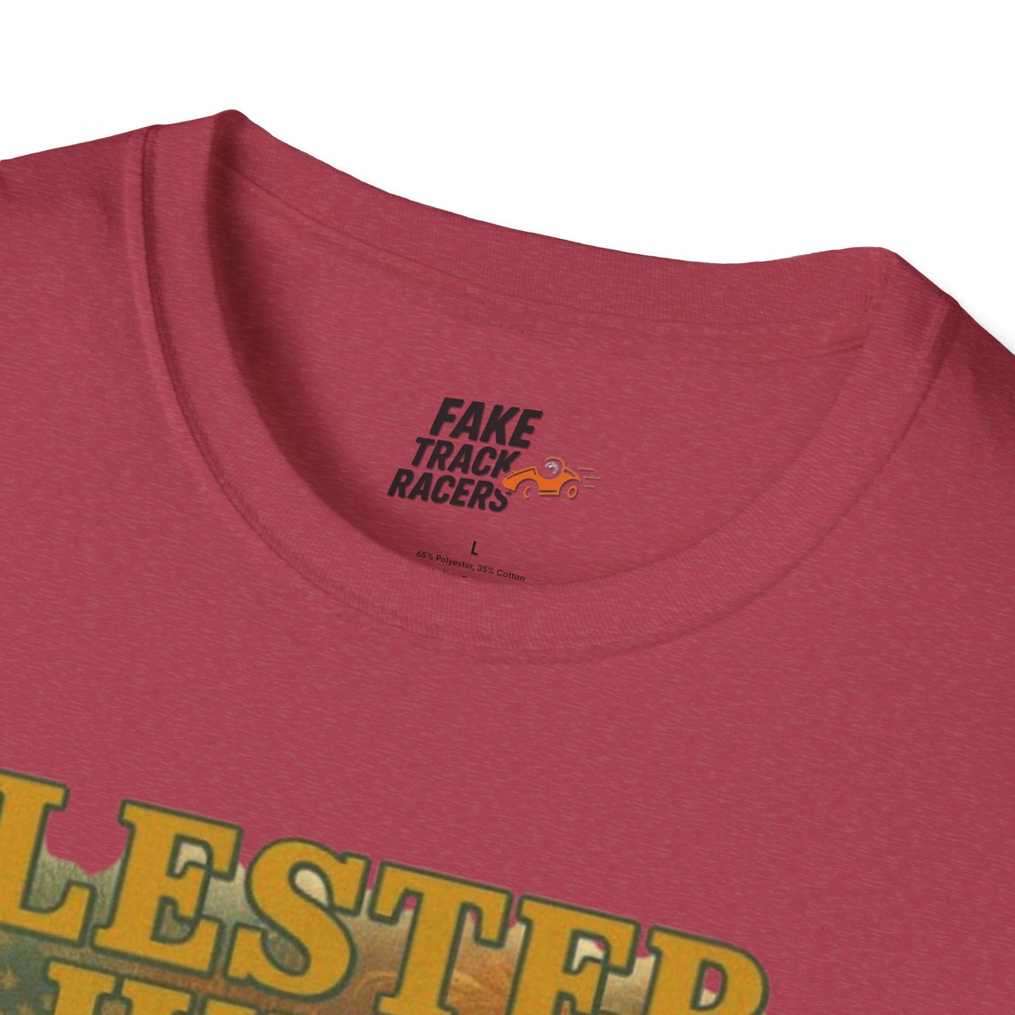 Vintage Style 90s Racing Tee Shirt LESTER JUDGE Memorial Shirt Fake Track Racers