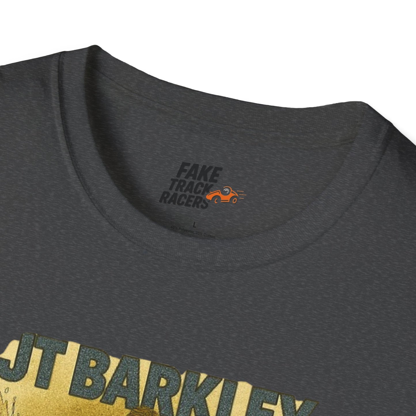 Vintage Style 90s Racing Tee Shirt JT BARKLEY Champion Shirt Fake Track Racers