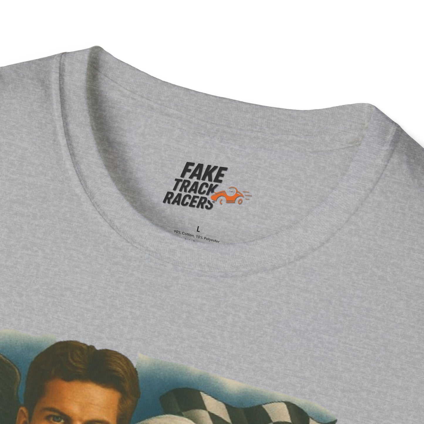 Vintage Style 90s Racing Tee Shirt BEAU DIESEL BC Fake Track Racers
