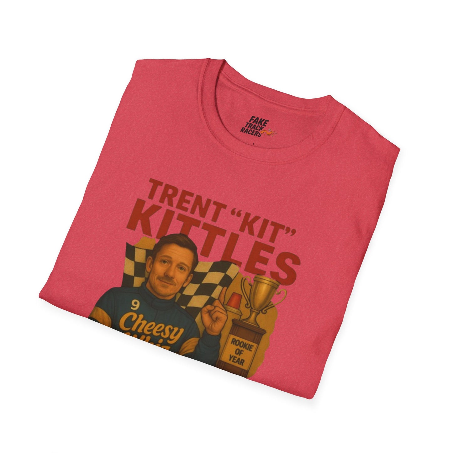 Vintage Style 90s Racing Tee Shirt TRENT KITTLES ROY Fake Track Racers