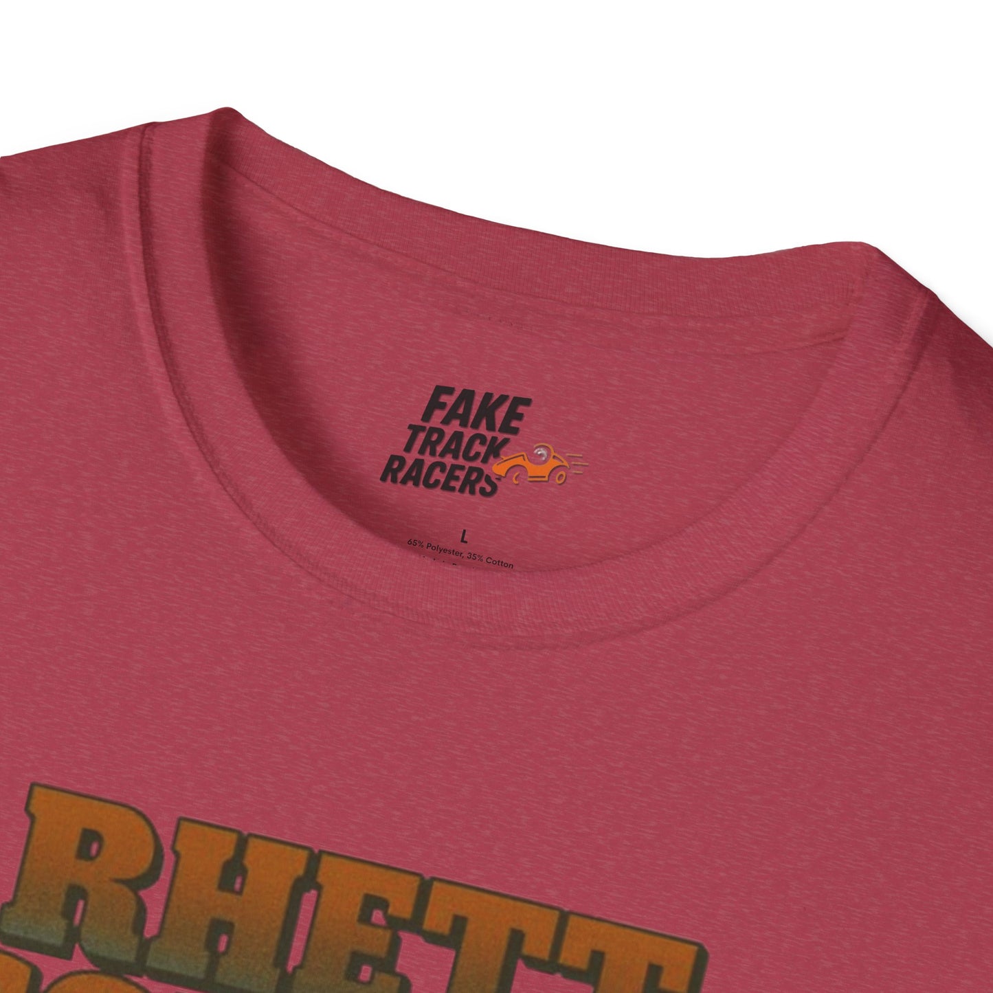 Vintage 90s Racing Tee Shirt RHETT COWAN, Fake Track Racing Shirt