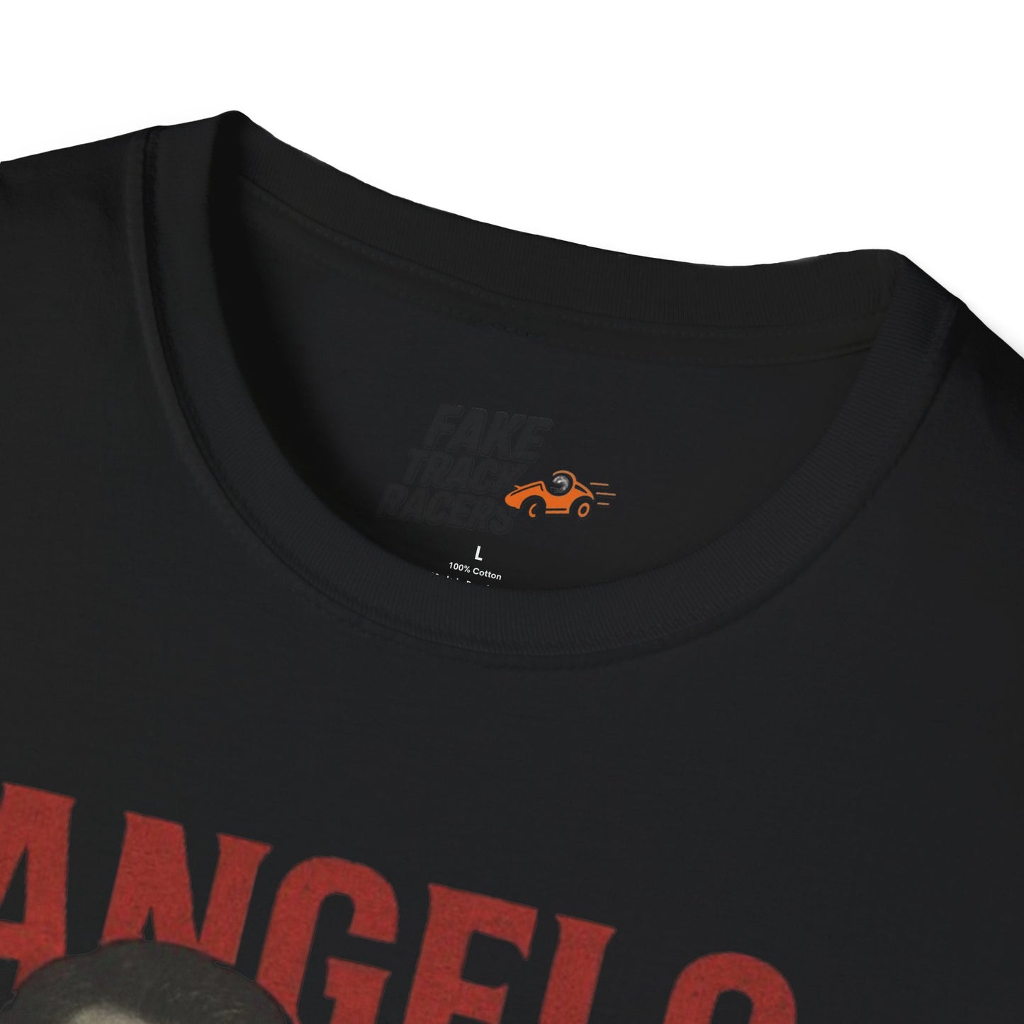 Vintage Style 90s Racing Tee Shirt ANGELO DILLINGHAM Ocean Pacific Fake Track Racers