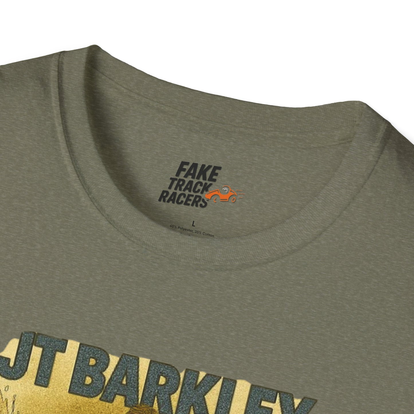 Vintage Style 90s Racing Tee Shirt JT BARKLEY Champion Shirt Fake Track Racers