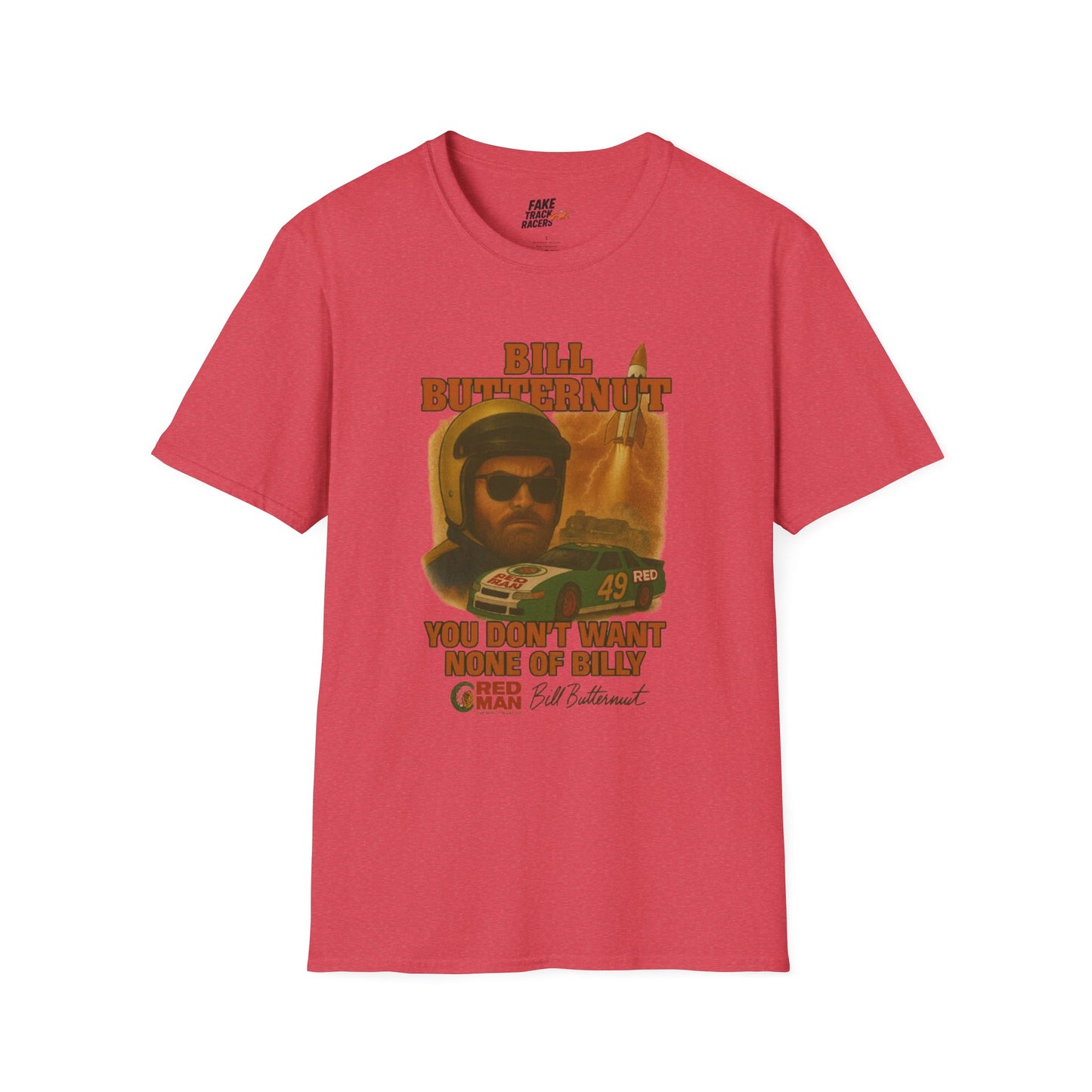 Vintage Style 90s Racing Tee Shirt BILLY BUTTERNUT Billy Shirt Fake Track Racers