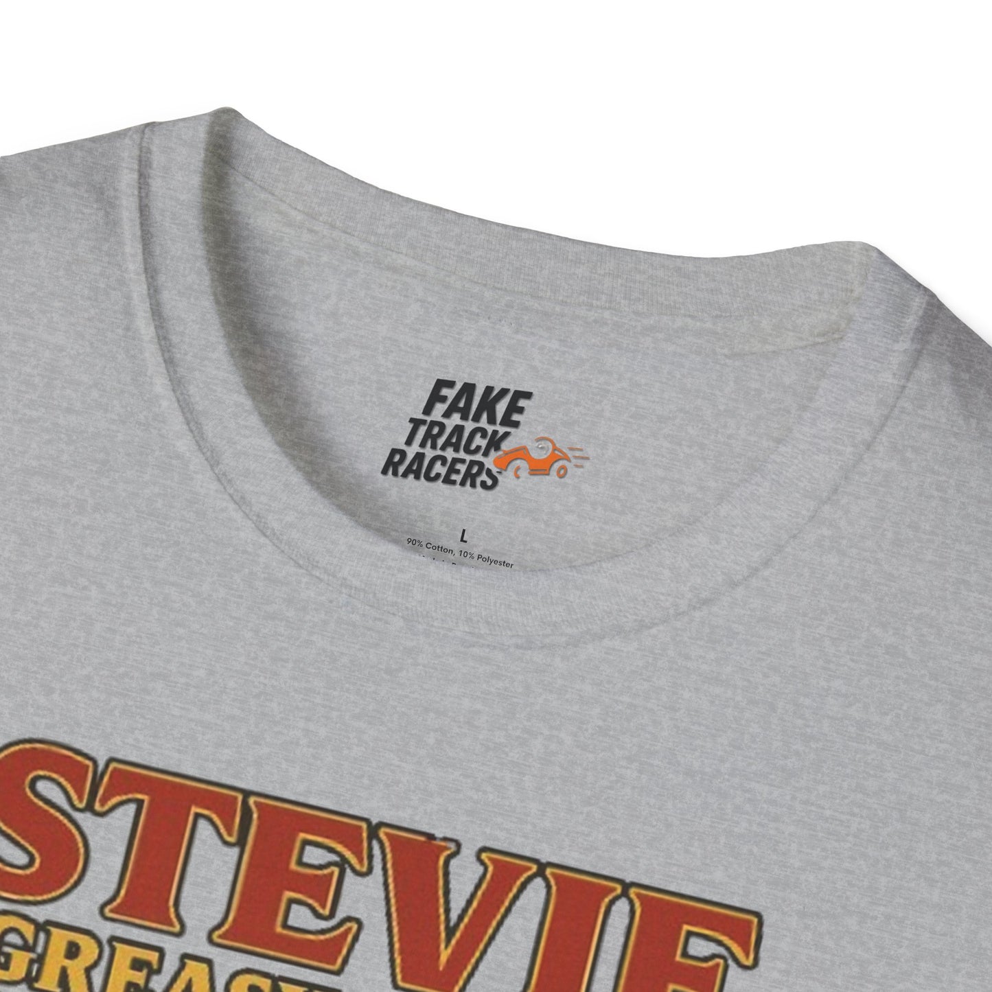 Vintage Style 90s Racing Tee Shirt STEVIE KREASY Whiskey Fake Track Racers