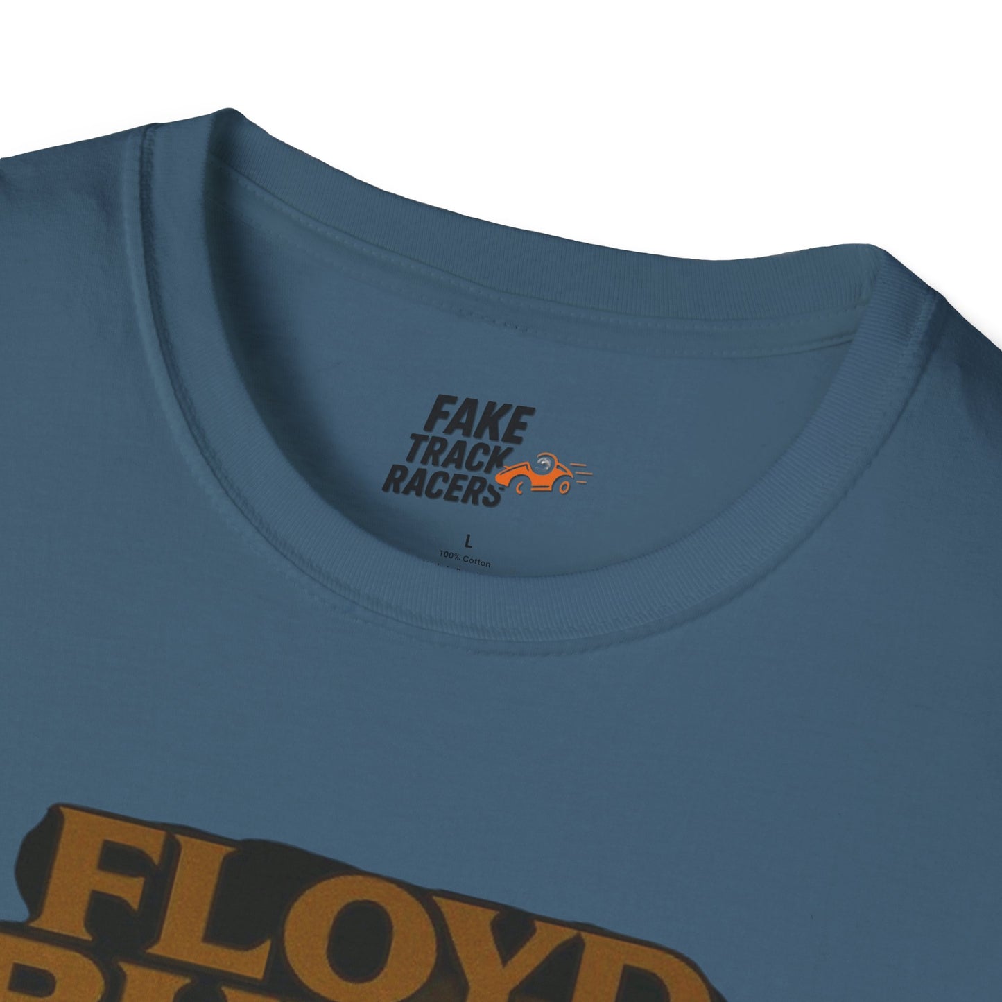 Vintage Style 90s Racing Tee Shirt FLOYD BUTTS Bapst Fake Track Racers
