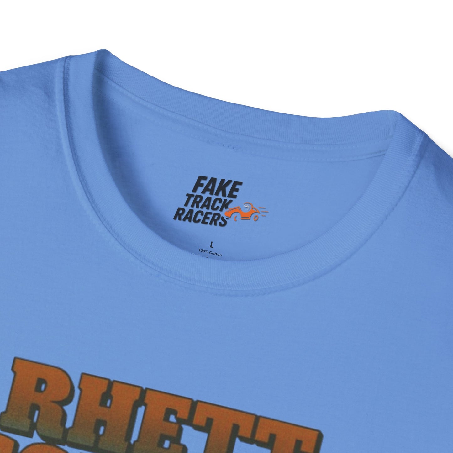 Vintage 90s Racing Tee Shirt RHETT COWAN, Fake Track Racing Shirt