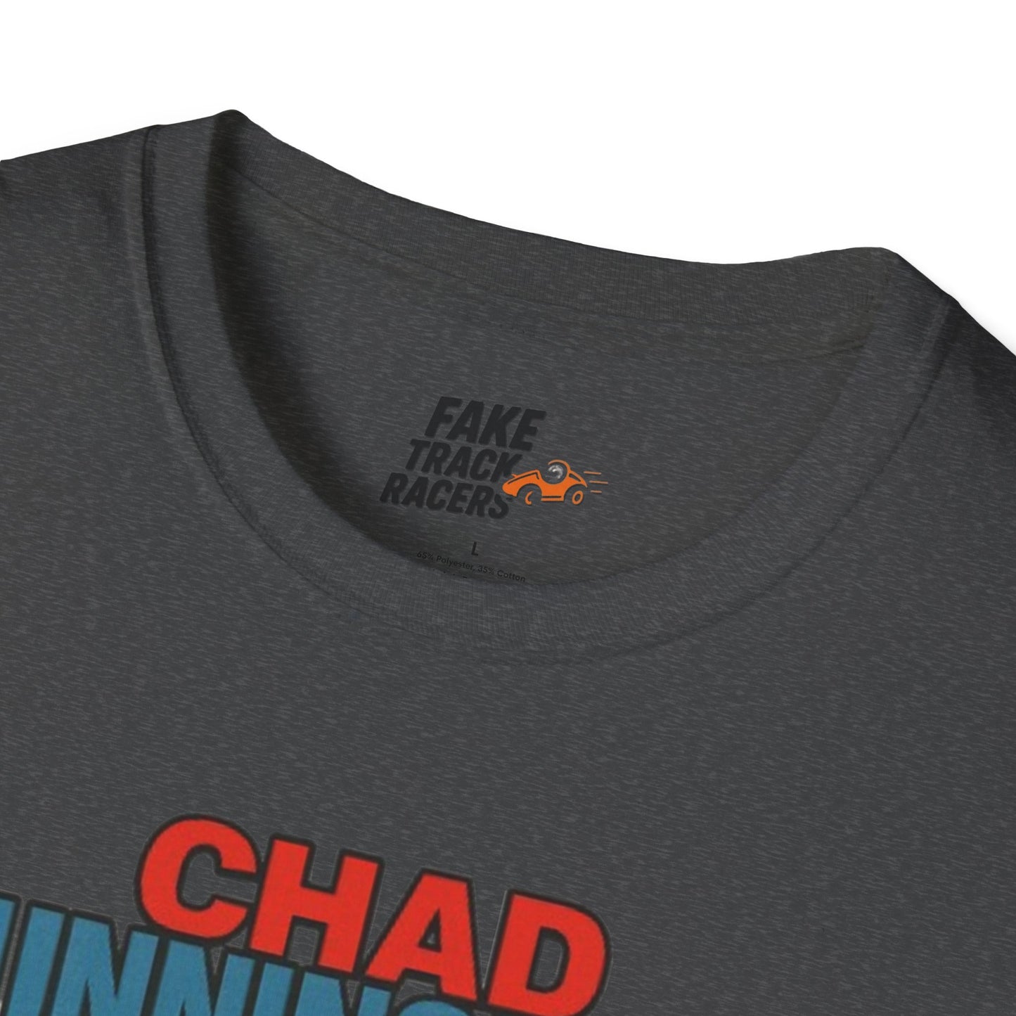 Vintage Style 90s Racing Tee Shirt CHAD CUNNINGHAM Showbiz Fake Track Racers