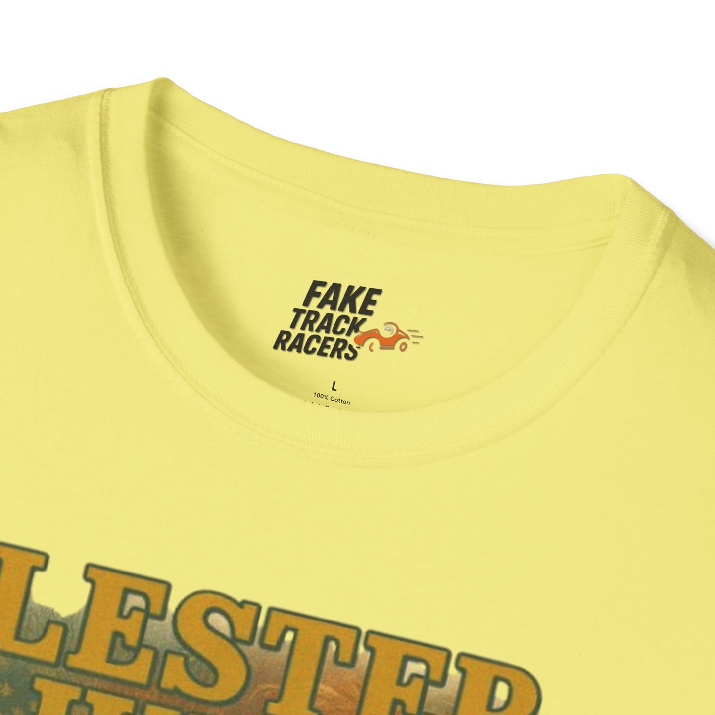 Vintage Style 90s Racing Tee Shirt LESTER JUDGE Memorial Shirt Fake Track Racers