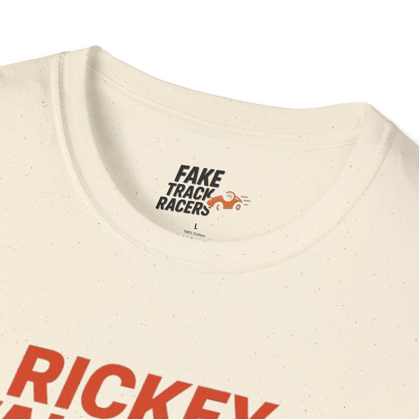 Vintage Style 90s Racing Tee Shirt RICKEY VALENTINE KMart Fake Track Racers