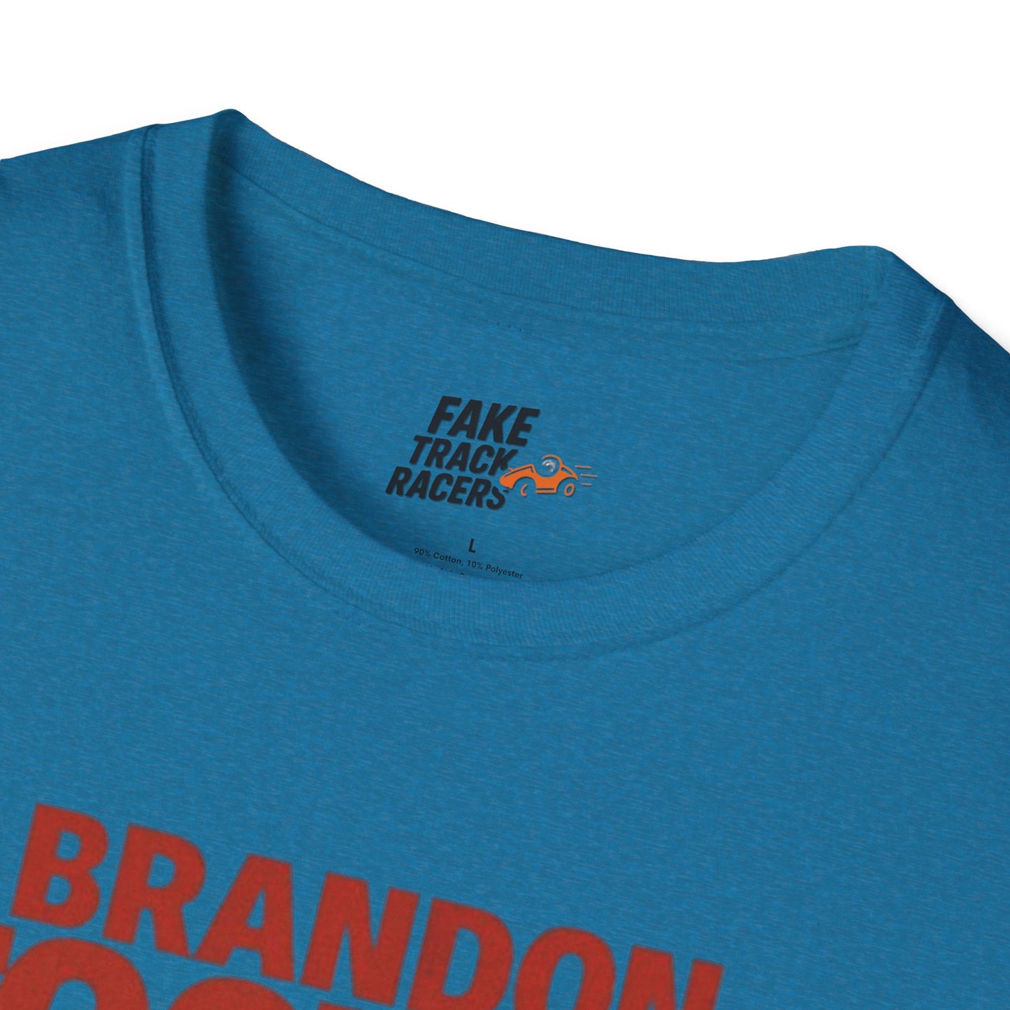 Vintage Style 90s Racing Tee Shirt BRANDON TOOTOO Alaska Fake Track Racers