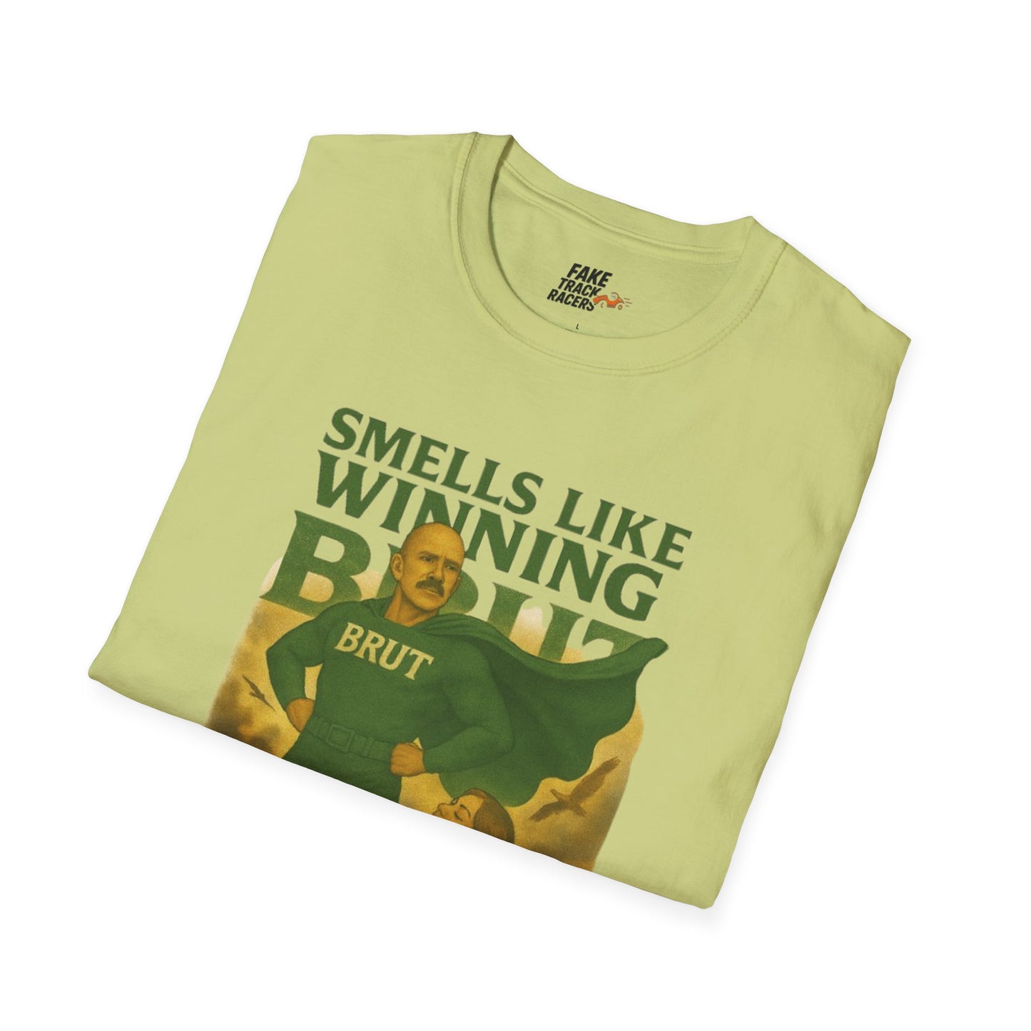 Vintage Style 90s Racing Tee Shirt HOWIE SCHROEDER Brut Fake Track Racers
