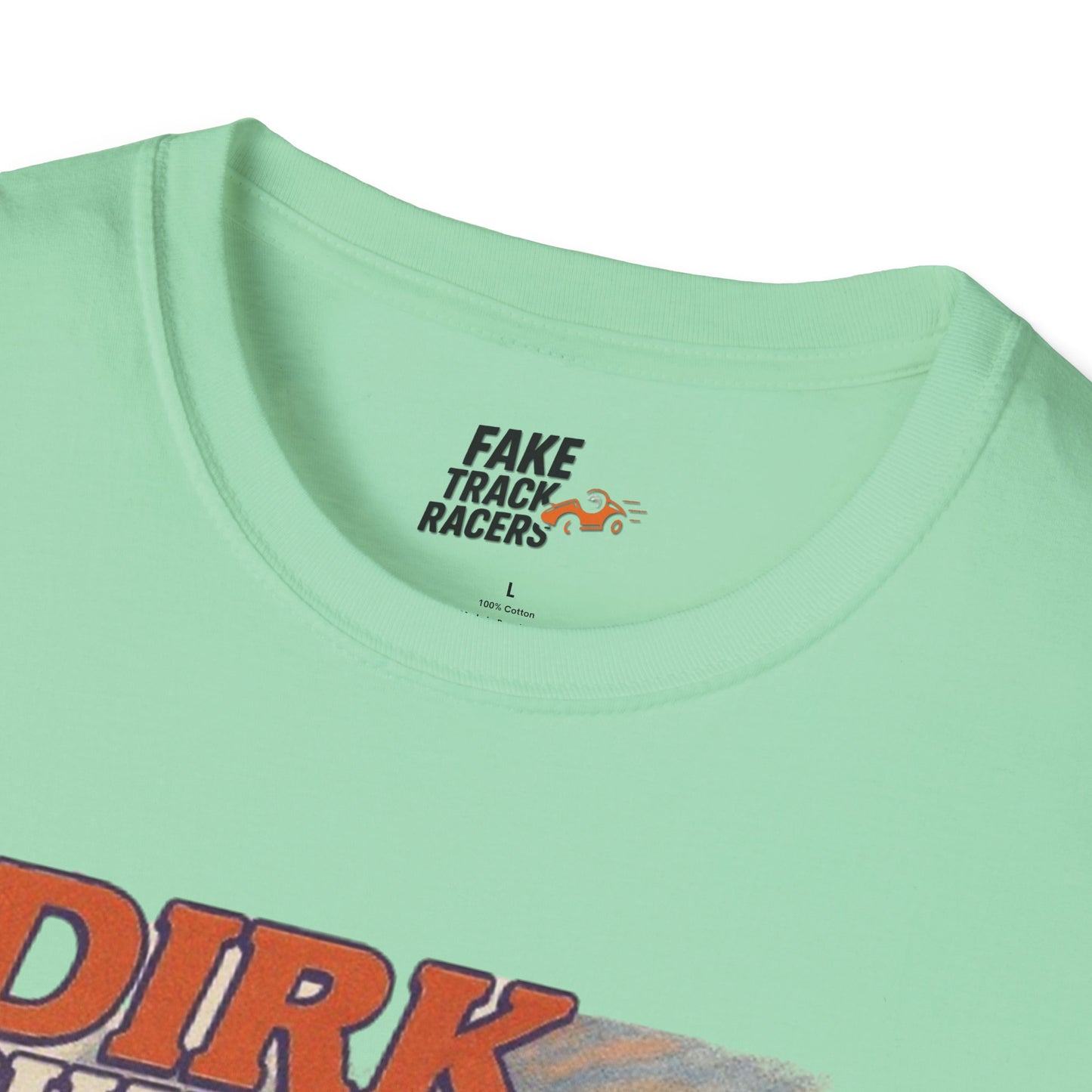 Vintage Style 90s Racing Tee DIRK CHUPWIPER DZ Fake Track Racers