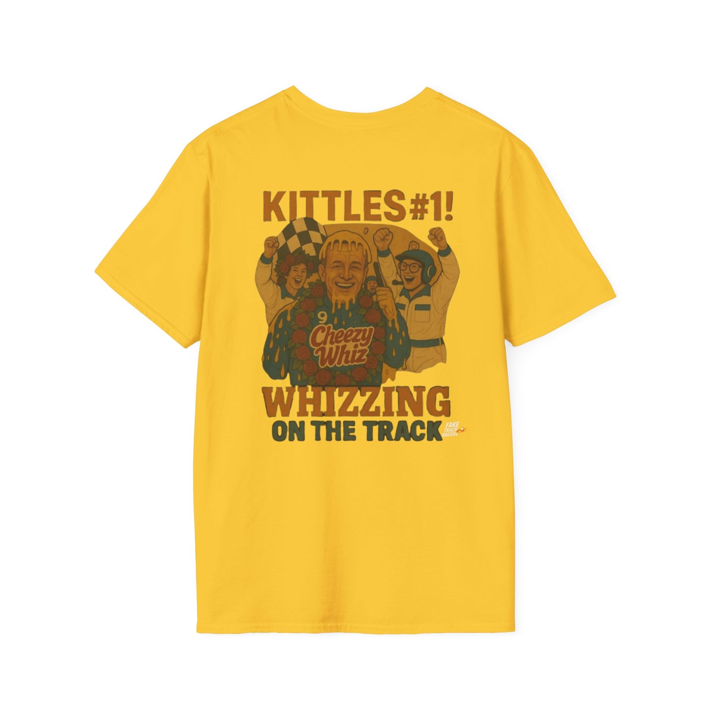 Vintage Style 90s Racing Tee Shirt TRENT KITTLES ROY Fake Track Racers