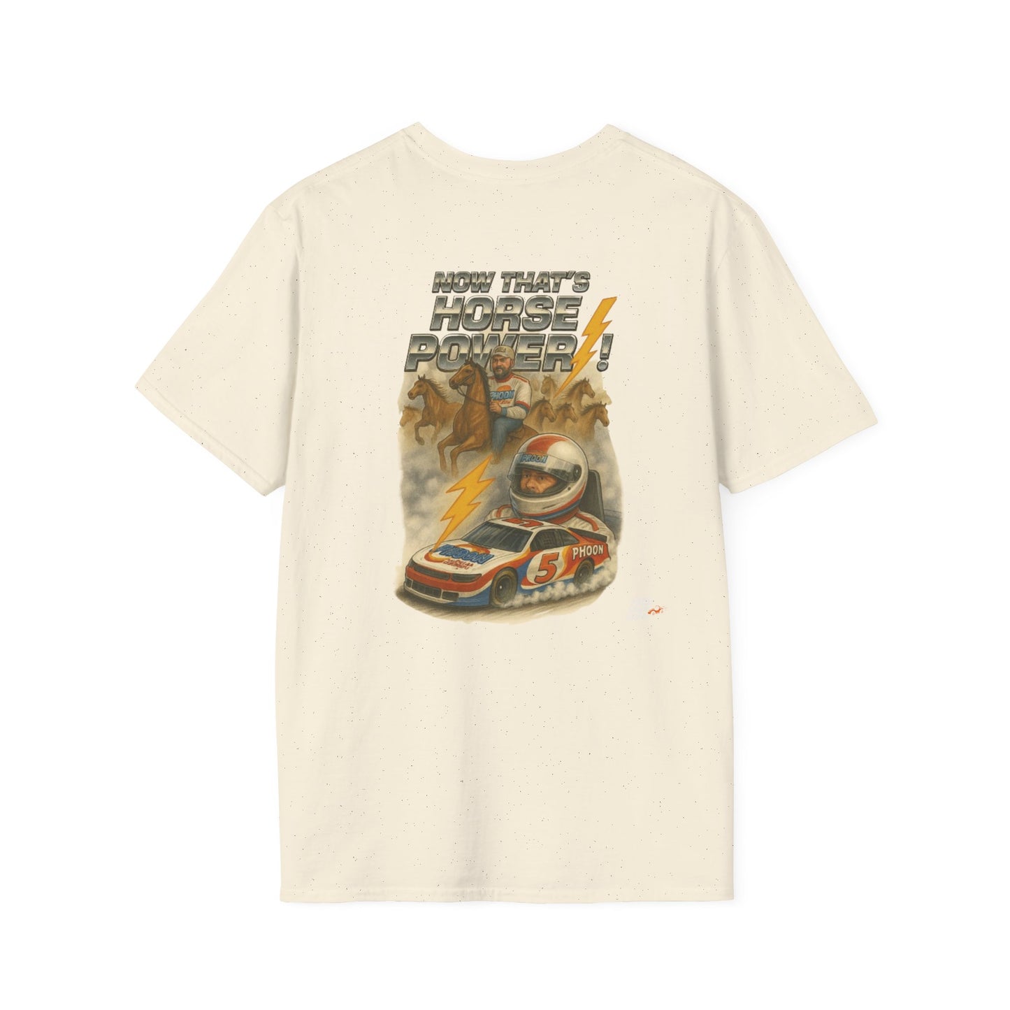 Vintage Style 90s Racing Tee Shirt RICKY MORTIMER PHOON Fake Track Racers