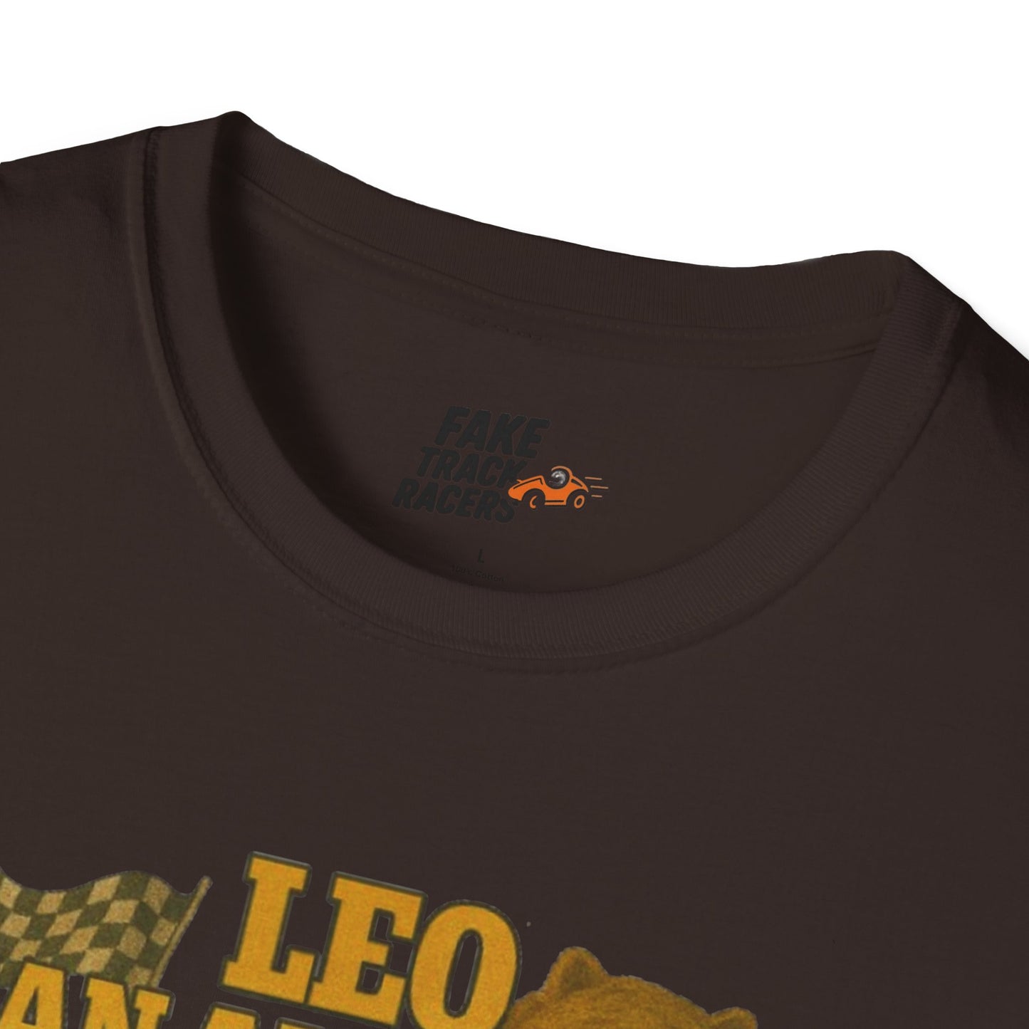 Vintage Style 90s Racing Tee Shirt LEO SAN ANTONIO Grizzly Shirt Fake Track Racers