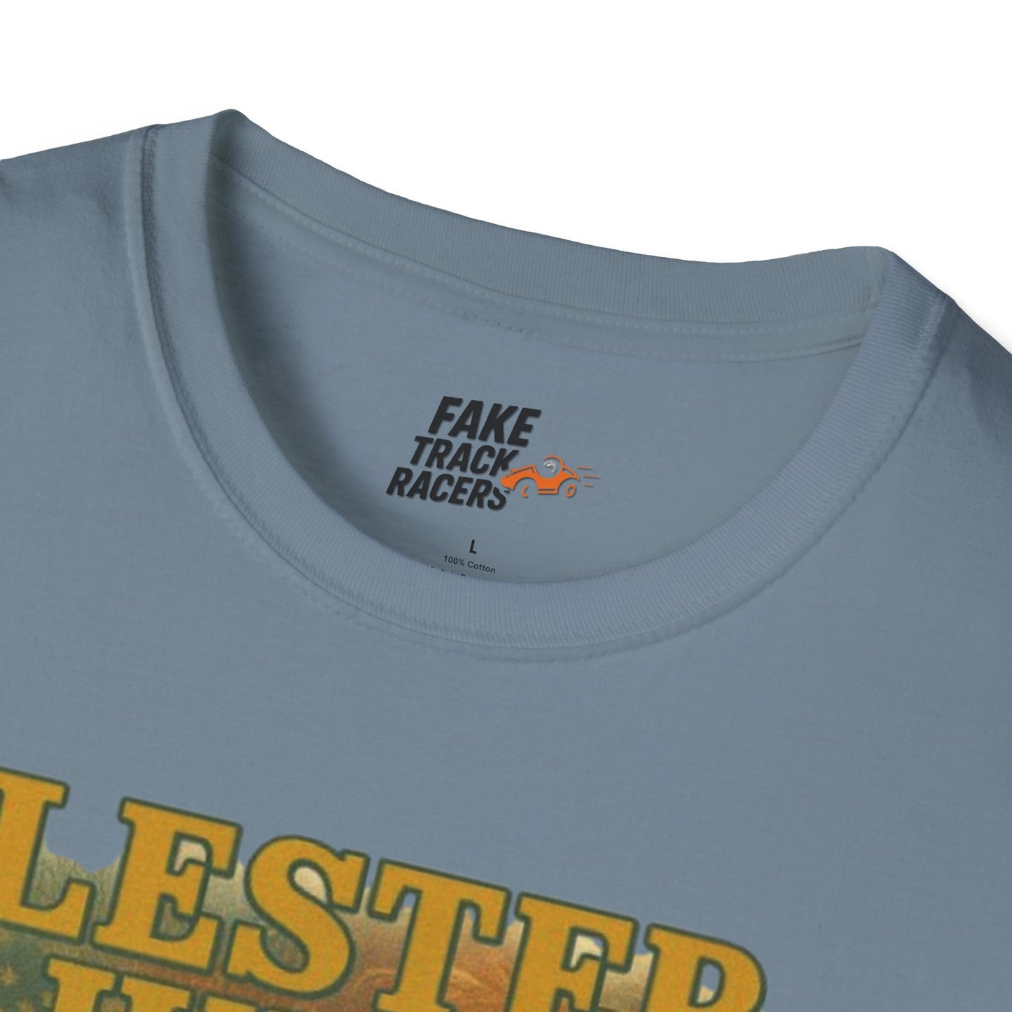 Vintage Style 90s Racing Tee Shirt LESTER JUDGE Memorial Shirt Fake Track Racers