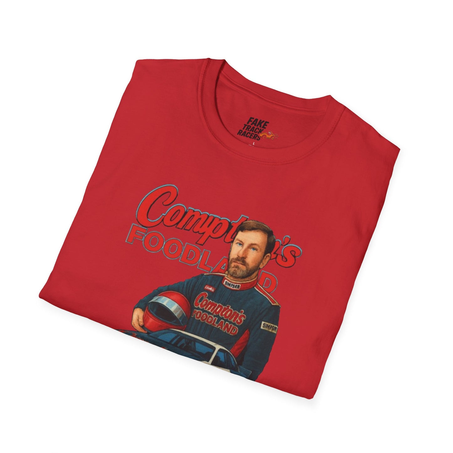 Vintage Style 90s Racing Tee Shirt GERONIMO LaFEET Comptons Fake Track Racers
