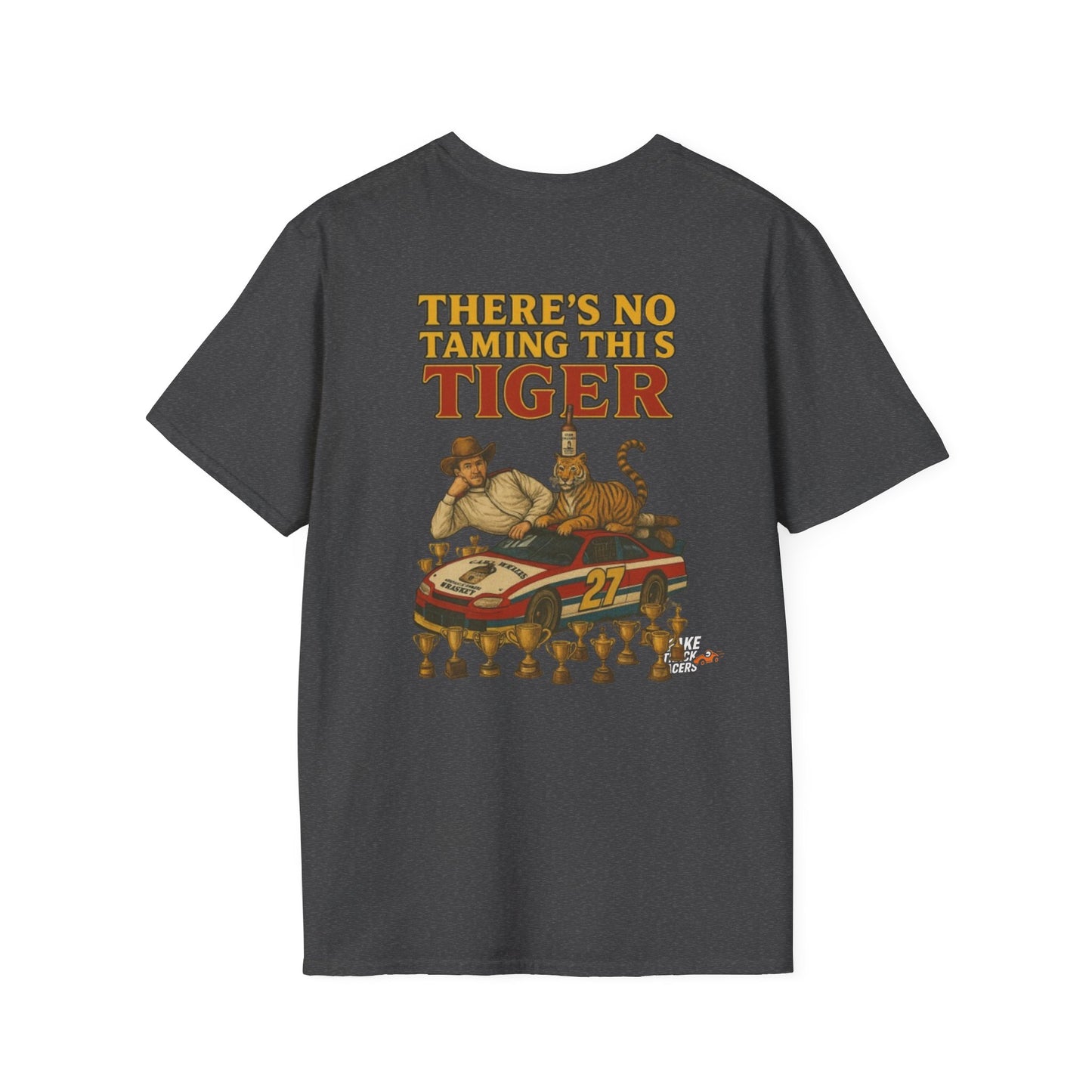 Vintage Style 90s Racing Tee Shirt STEVIE KREASY Whiskey Fake Track Racers
