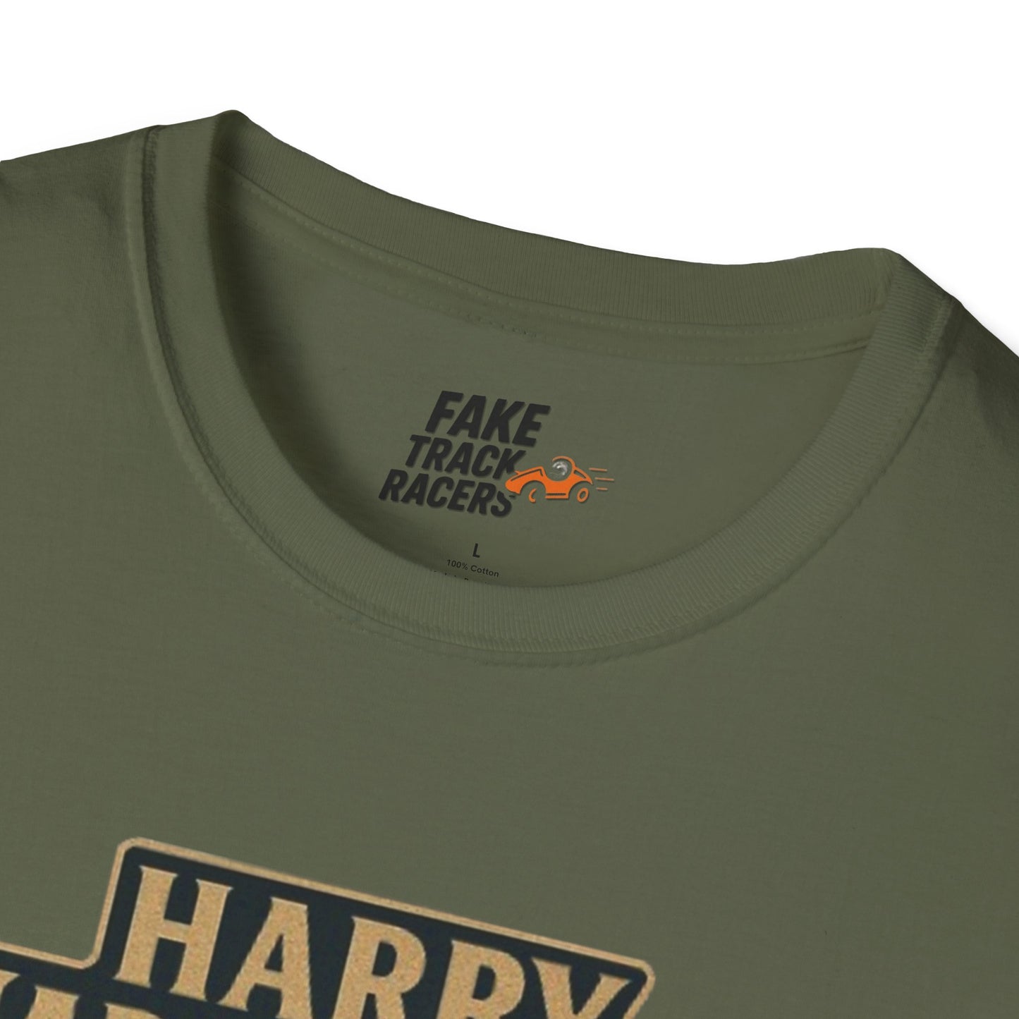 Vintage Style 90s Racing Tee Shirt HARRY MAPLETHORPE Hellmark's Fake Track Racers