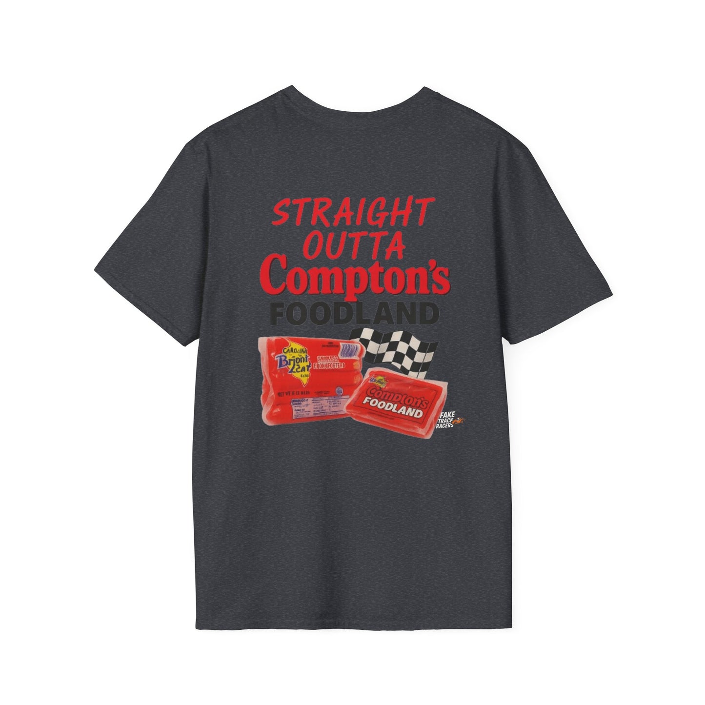 Vintage Style 90s Racing Tee Shirt GERONIMO LaFEET Comptons Fake Track Racers