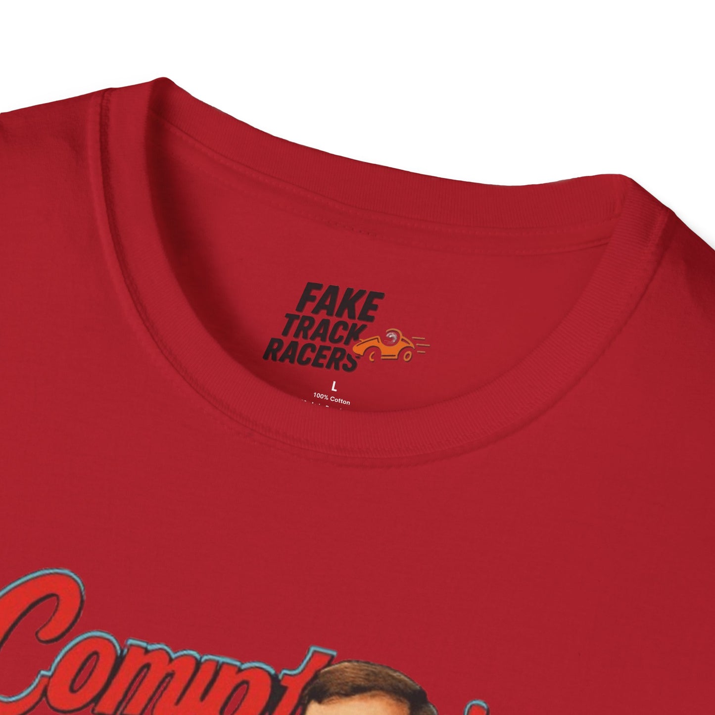 Vintage Style 90s Racing Tee Shirt GERONIMO LaFEET Comptons Fake Track Racers