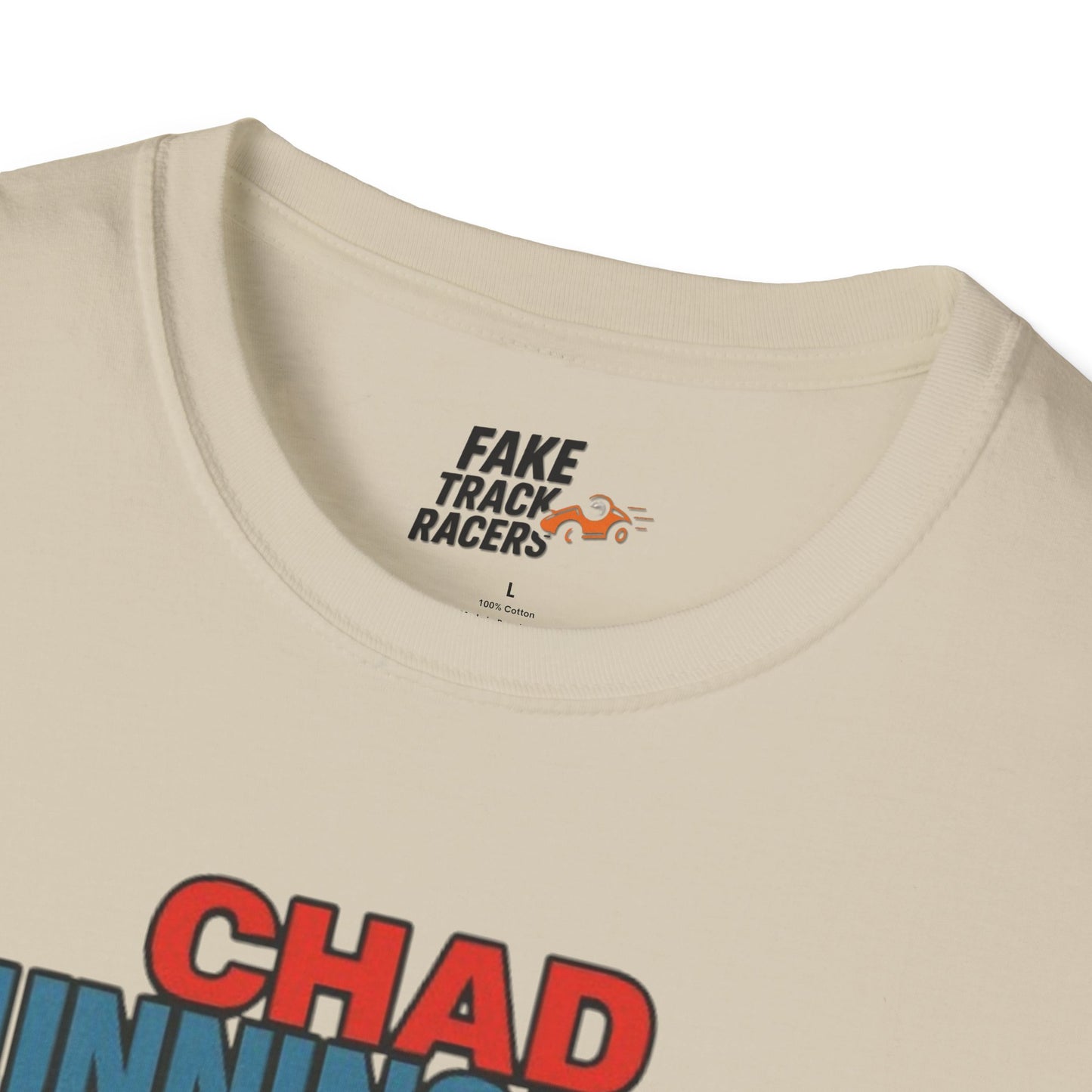 Vintage Style 90s Racing Tee Shirt CHAD CUNNINGHAM Showbiz Fake Track Racers