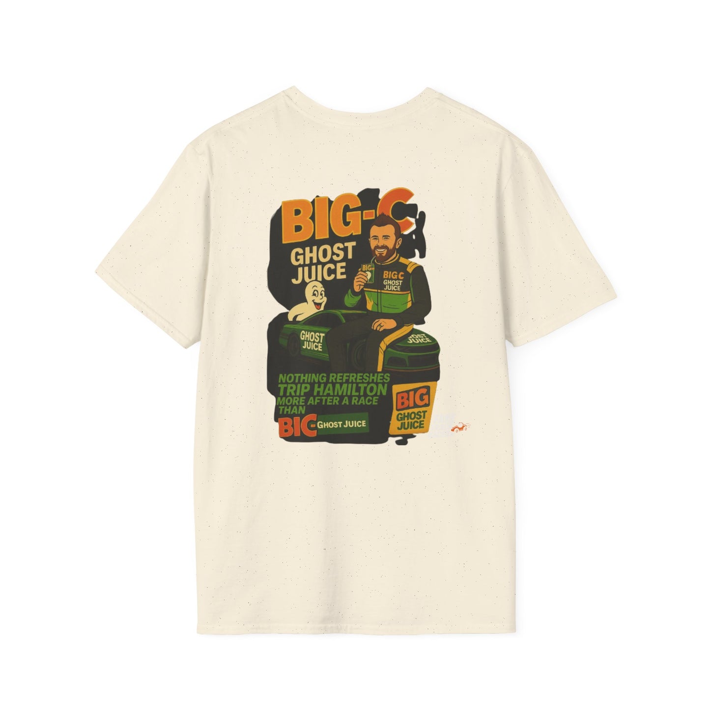 Vintage Style 90s Racing Tee Shirt TRIP HAMILTON BigC Fake Track Racers