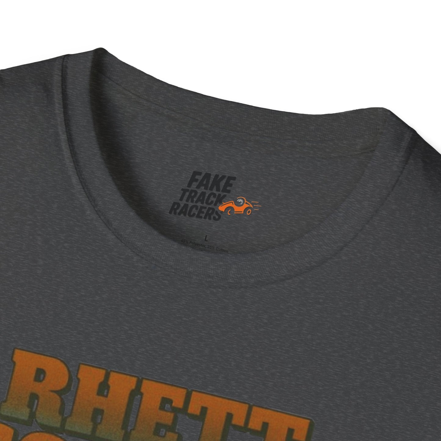 Vintage 90s Racing Tee Shirt RHETT COWAN, Fake Track Racing Shirt