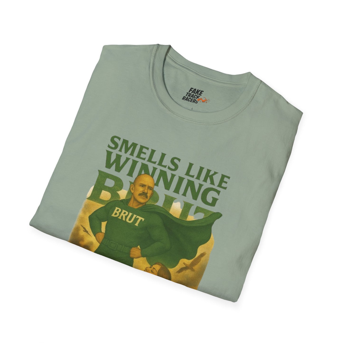 Vintage Style 90s Racing Tee Shirt HOWIE SCHROEDER Brut Fake Track Racers