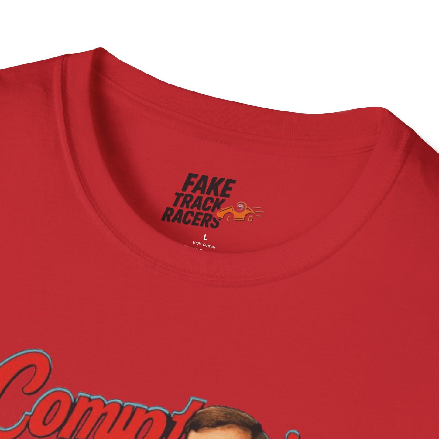 Vintage Style 90s Racing Tee Shirt GERONIMO LaFEET Comptons Fake Track Racers
