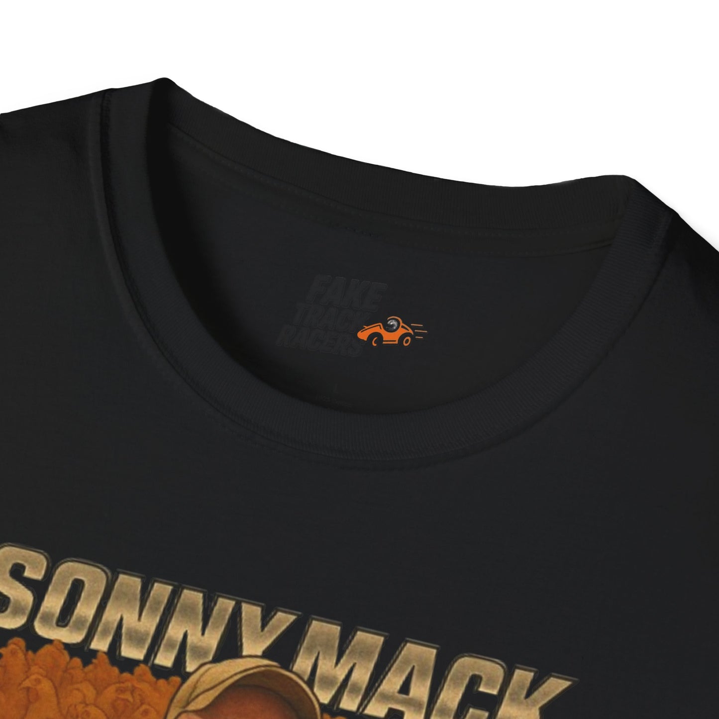 Vintage Style 90s Racing Tee Shirt SONNY MACK Mr Dinners Fake Track Racers
