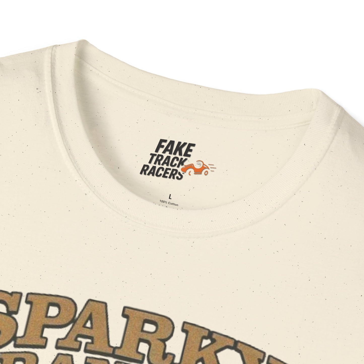Vintage Style 90s Racing Tee Shirt SPARKY FRANKLIN OCTAVOLINE Fake Track Racers