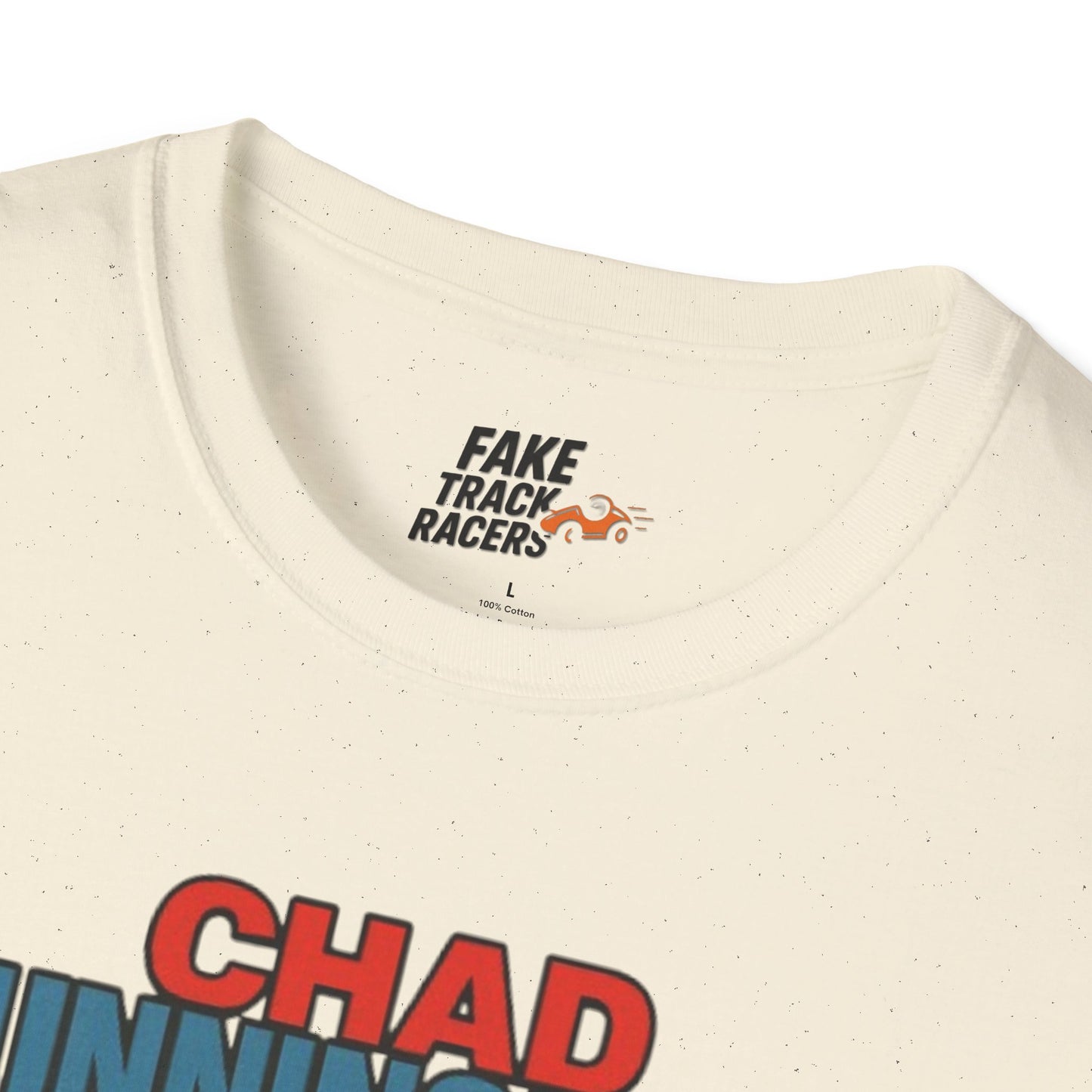 Vintage Style 90s Racing Tee Shirt CHAD CUNNINGHAM Showbiz Fake Track Racers